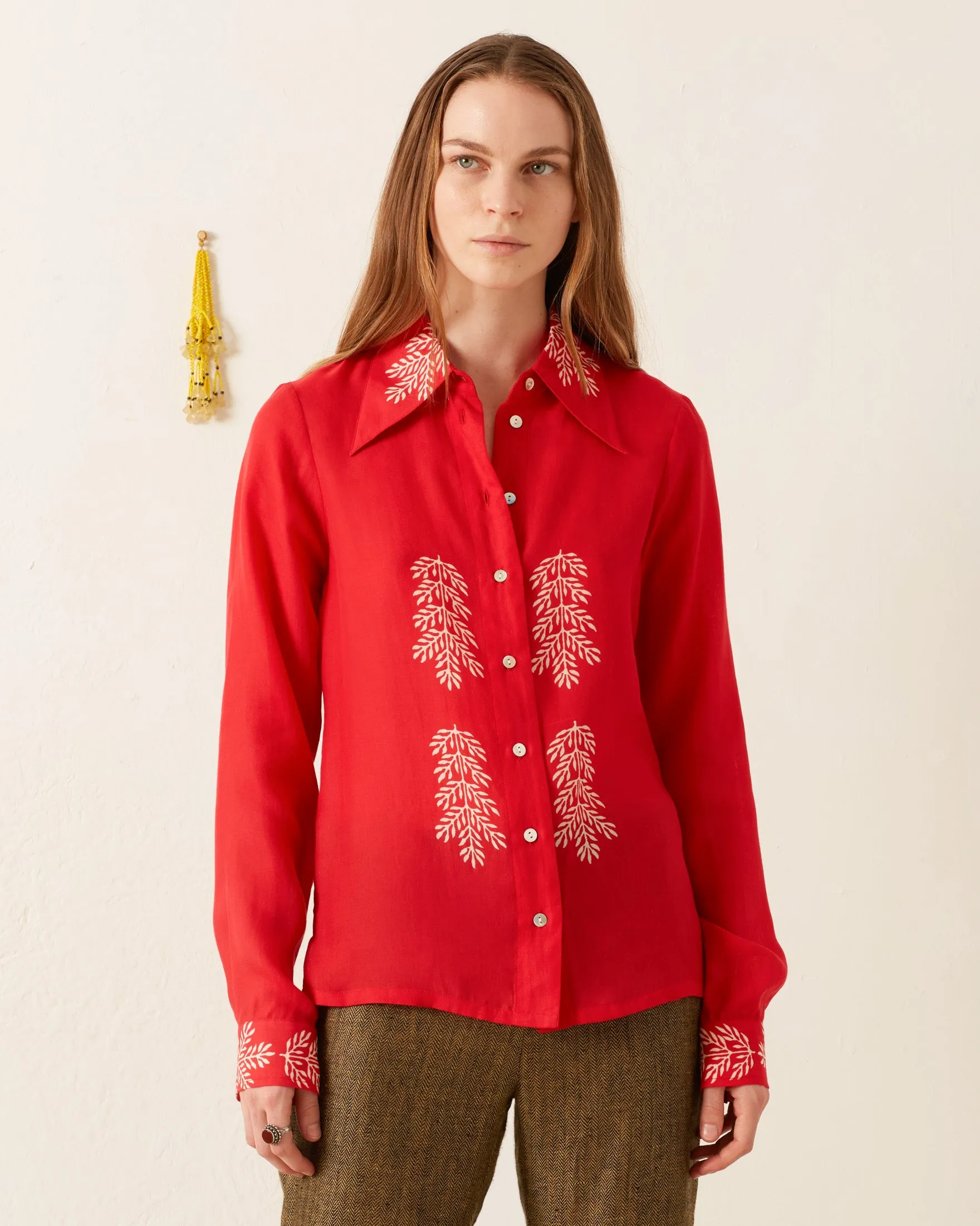 Dolly Cherry Mint Shirt sold by Alix of Bohemia product image thumbnail 3