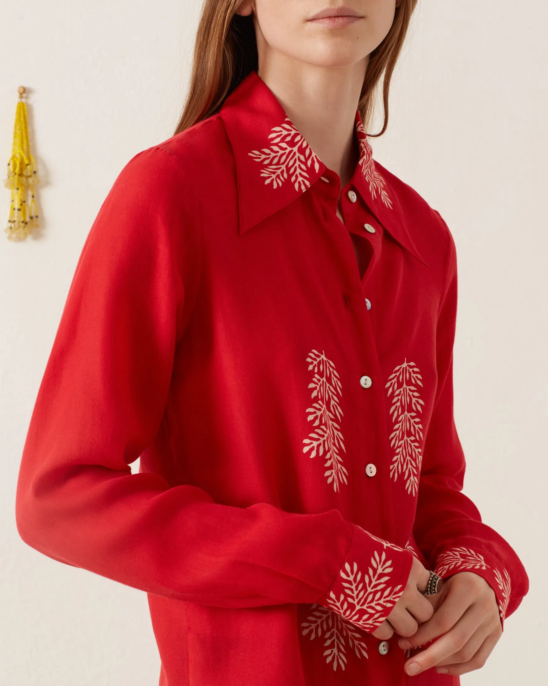 Dolly Cherry Mint Shirt sold by Alix of Bohemia product image thumbnail 4