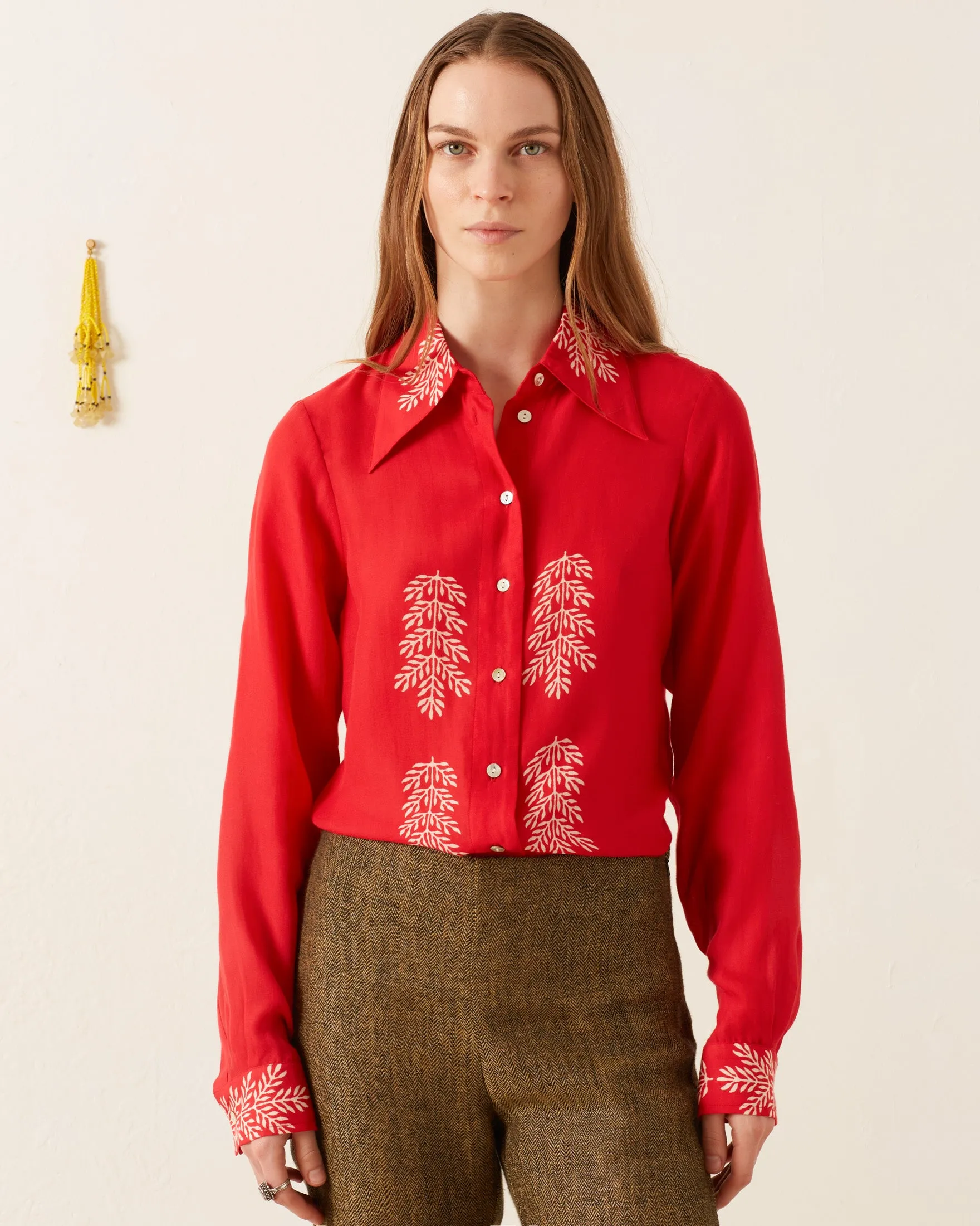 Dolly Cherry Mint Shirt sold by Alix of Bohemia