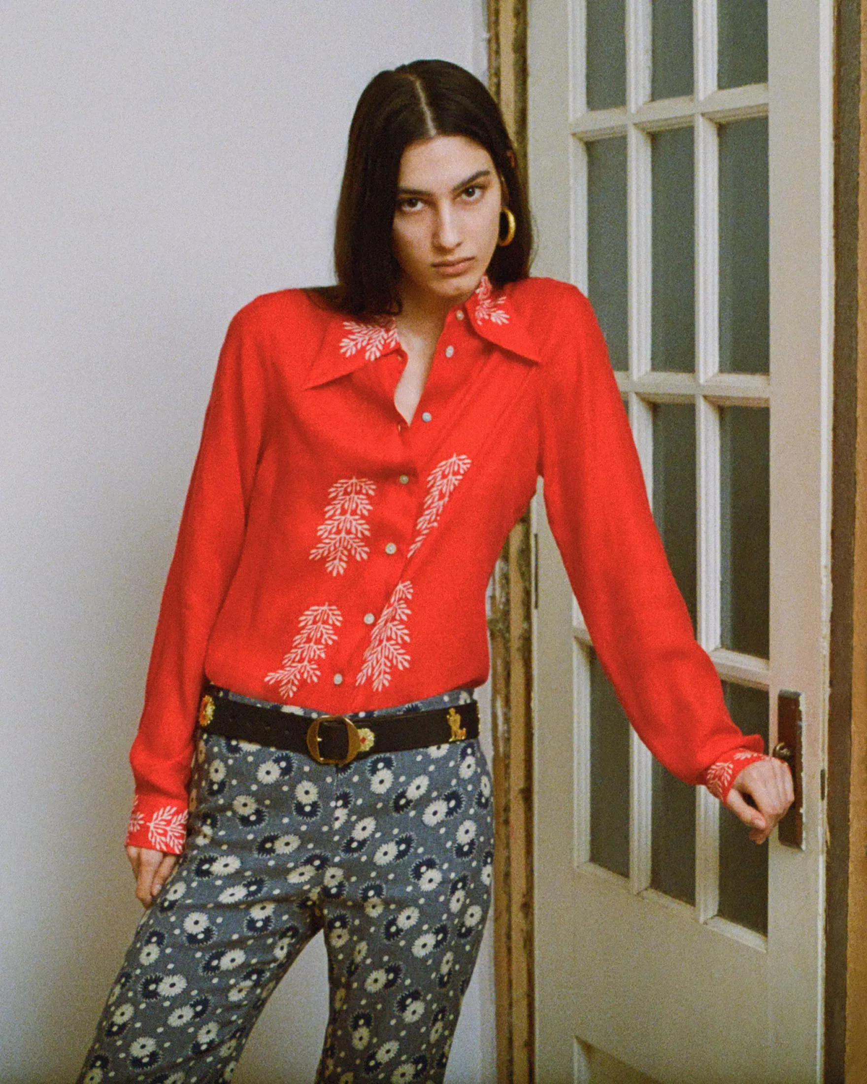 Dolly Cherry Mint Shirt sold by Alix of Bohemia product image thumbnail 2