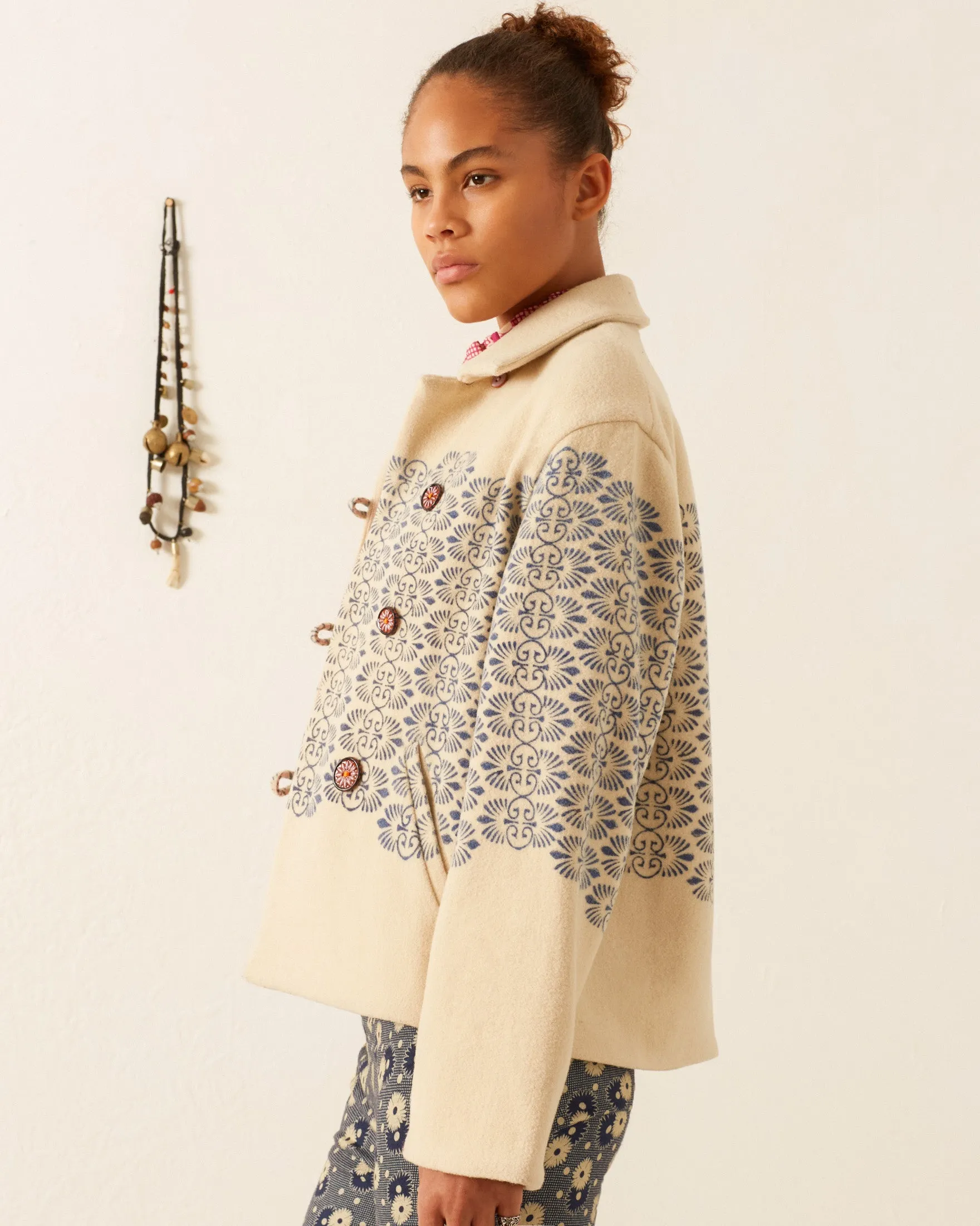 Western Lapis Trellis Jacket sold by Alix of Bohemia product image thumbnail 3