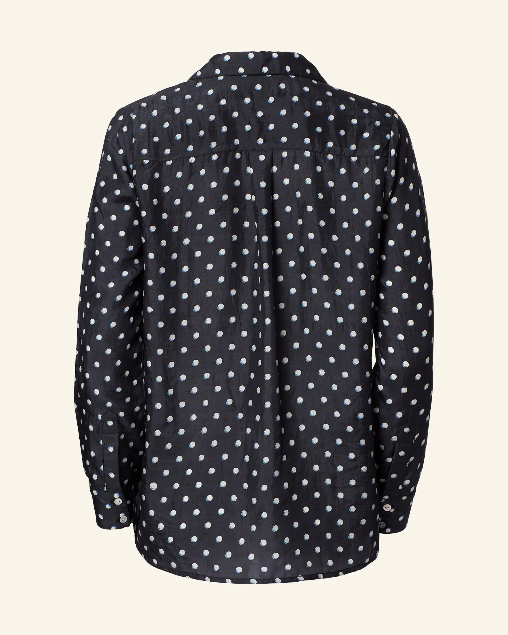 Patti Raven Dot Silk Shirt sold by Alix of Bohemia product image thumbnail 5
