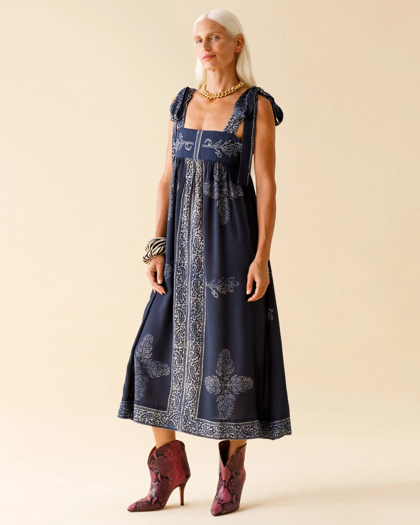 Dani Blue Marine Dress sold by Alix of Bohemia product image thumbnail 2