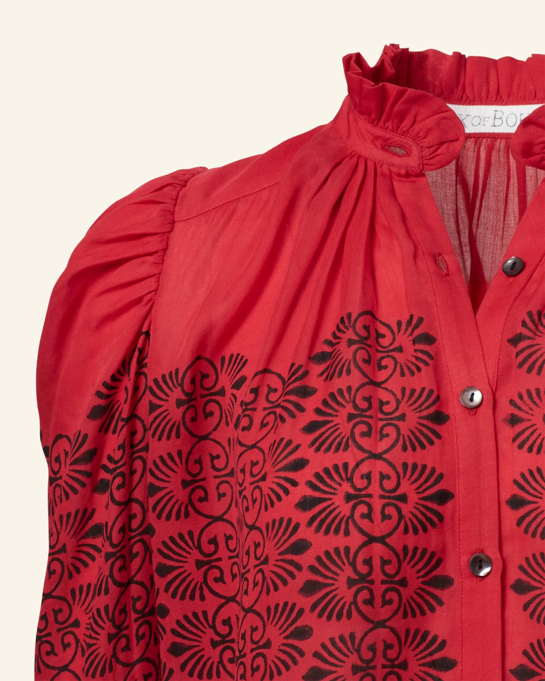 Artemis Cherry Trellis Shirt sold by Alix of Bohemia product image thumbnail 5
