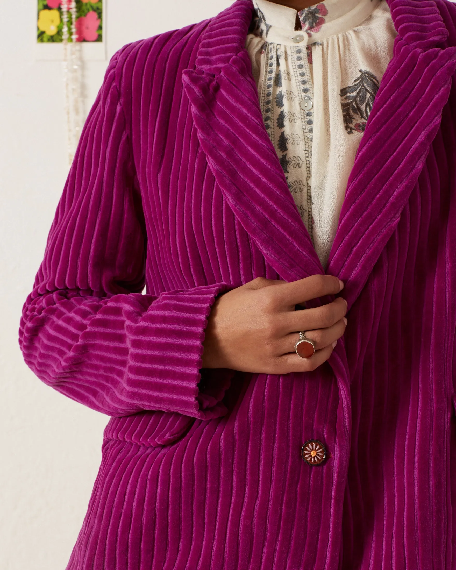 Dree Violet Velvet Blazer sold by Alix of Bohemia product image thumbnail 3