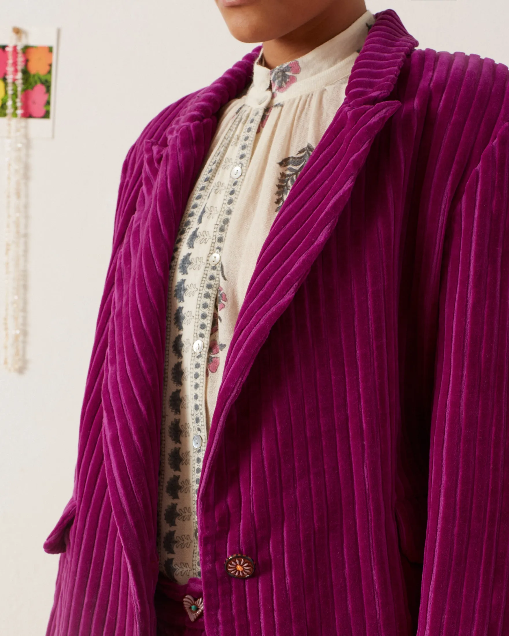 Dree Violet Velvet Blazer sold by Alix of Bohemia product image thumbnail 5