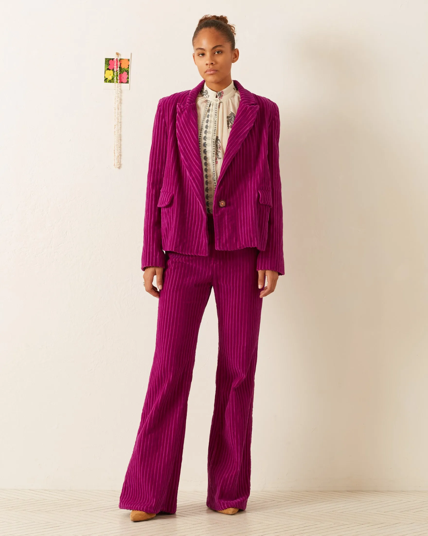 Dree Violet Velvet Blazer sold by Alix of Bohemia product image thumbnail 4