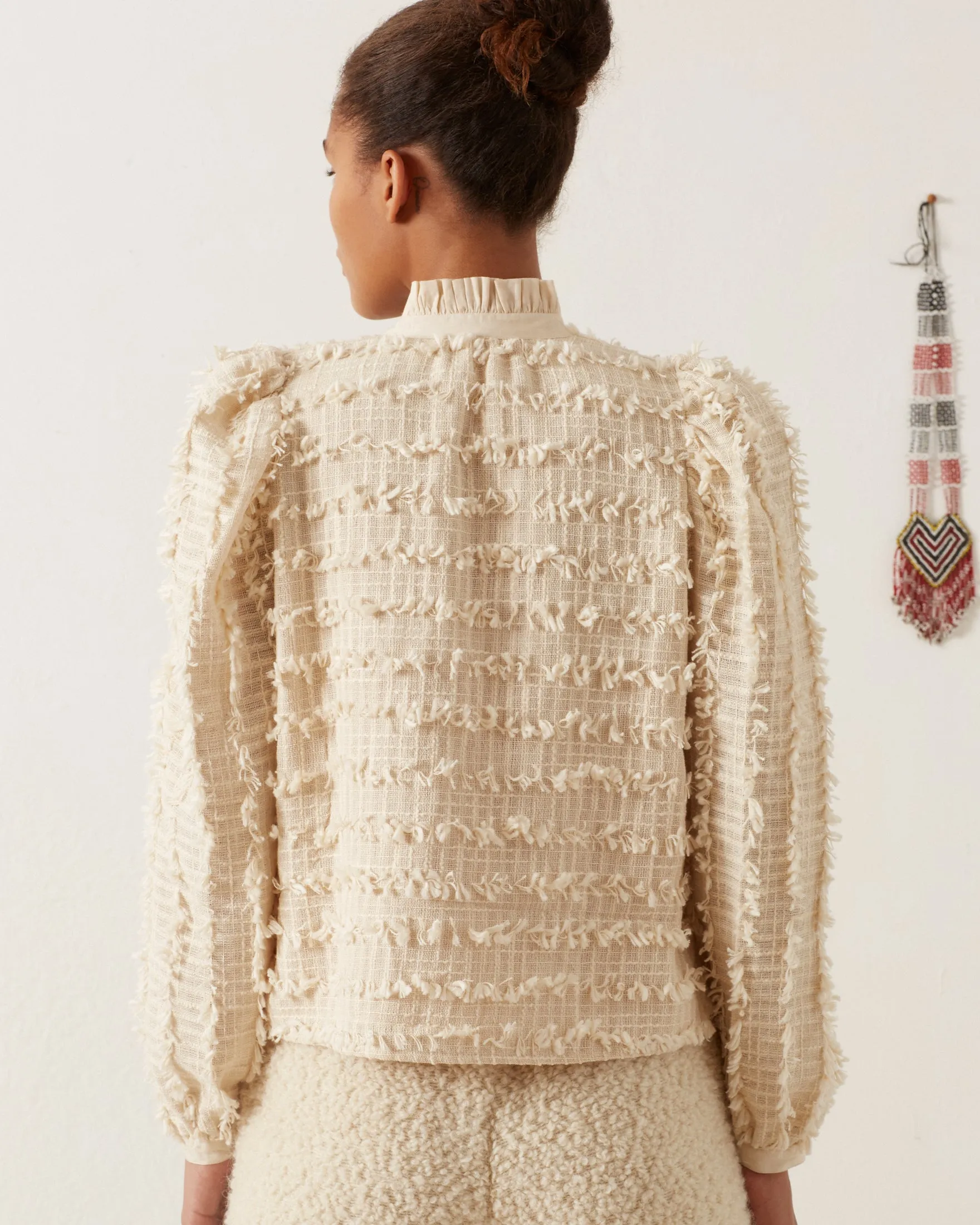 Ana Snow Feather Shirt sold by Alix of Bohemia product image thumbnail 4