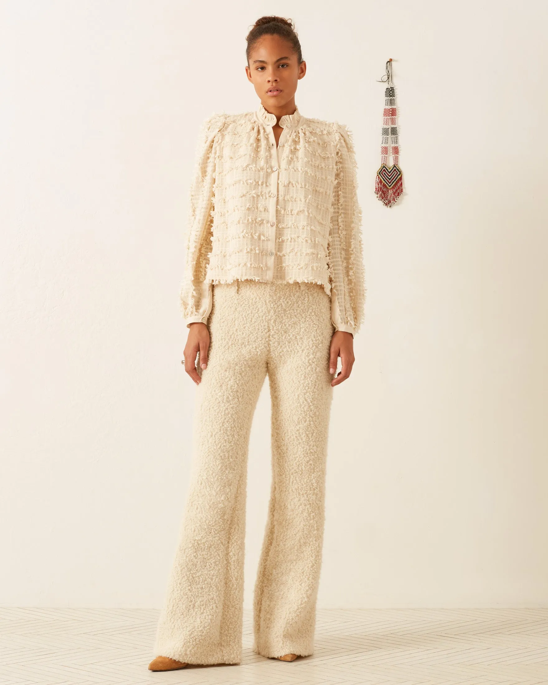 Ana Snow Feather Shirt sold by Alix of Bohemia product image thumbnail 5