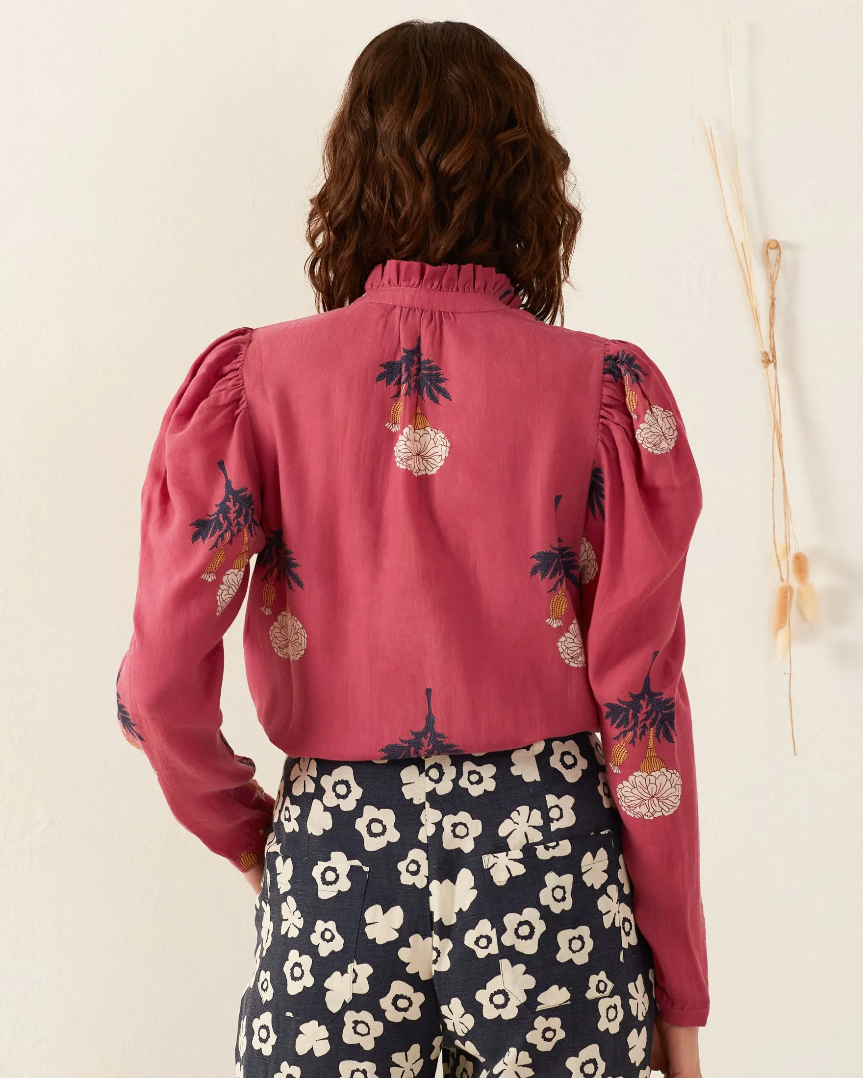 Arte Hibiscus Rose Shirt sold by Alix of Bohemia product image thumbnail 4