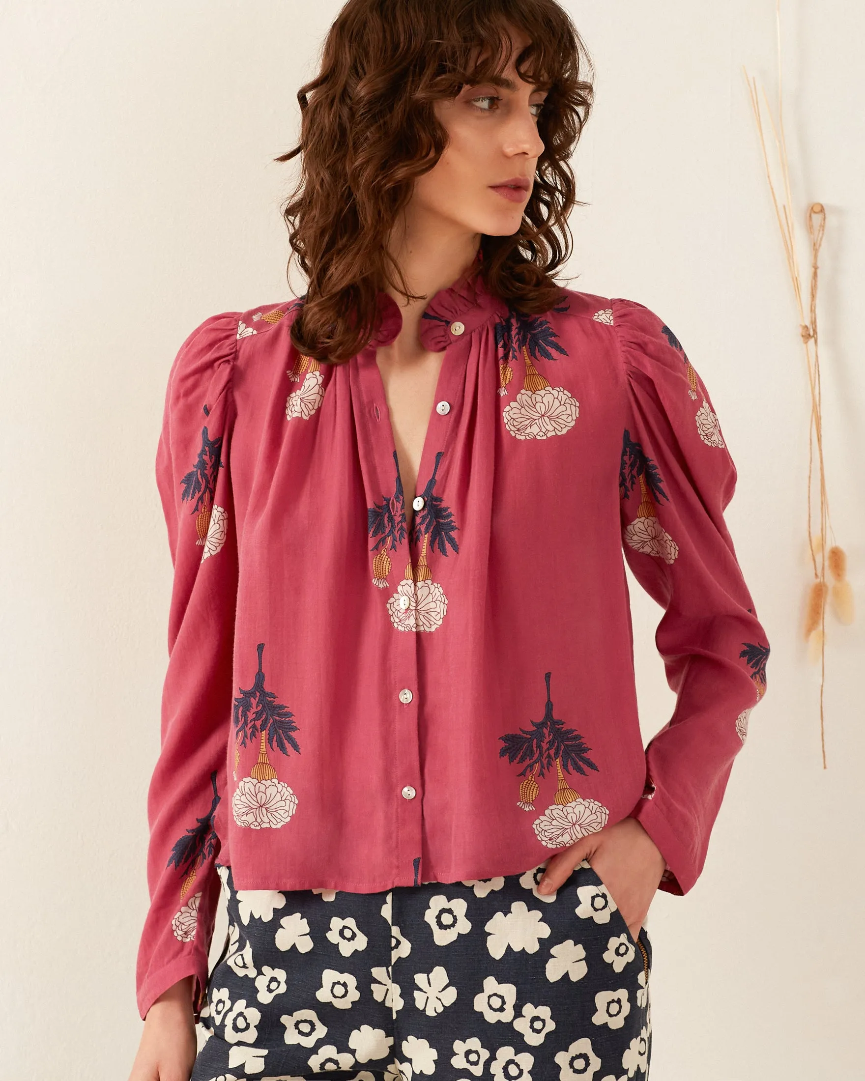 Arte Hibiscus Rose Shirt sold by Alix of Bohemia