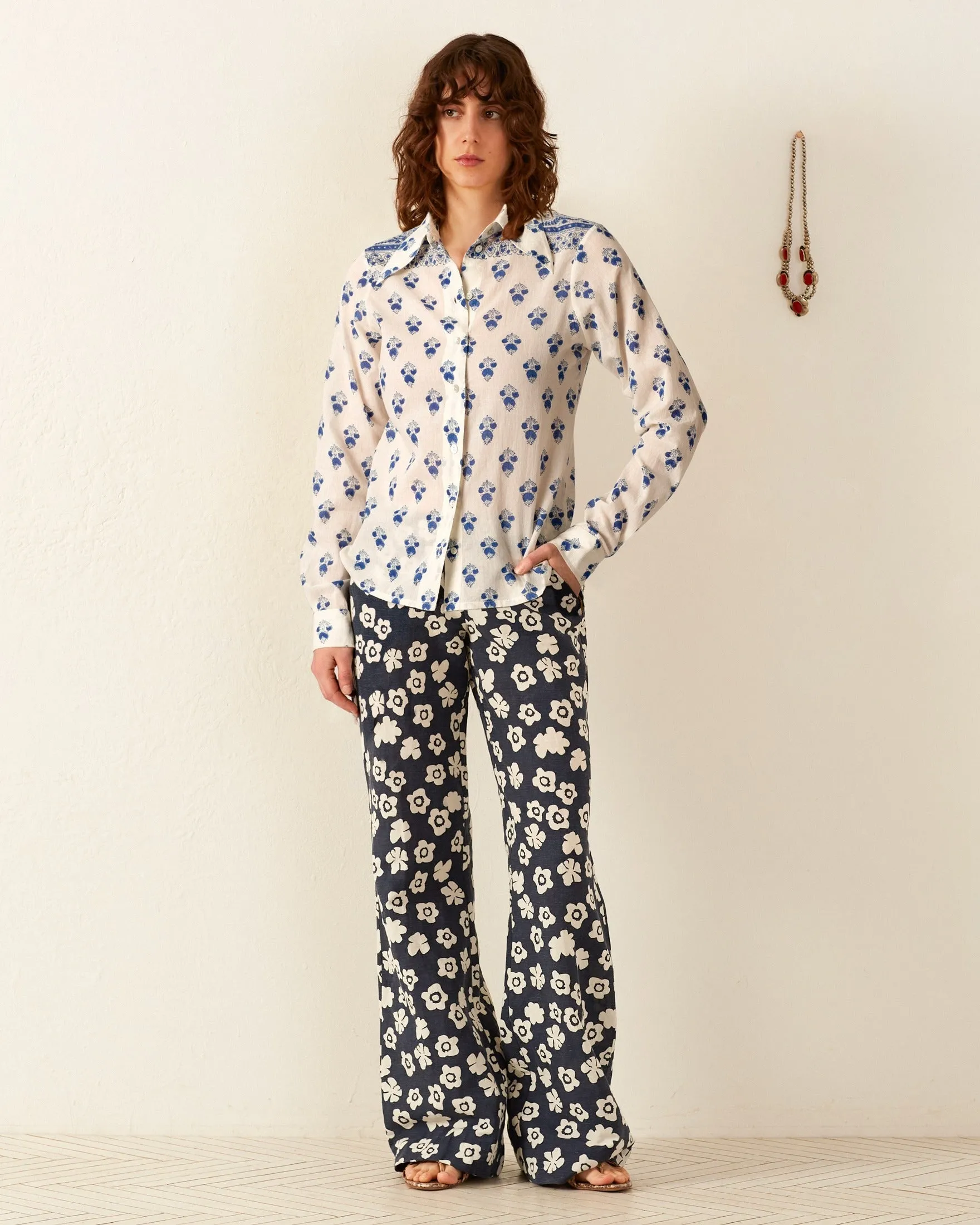 Dolly Indigo Bhutti Shirt sold by Alix of Bohemia product image thumbnail 2