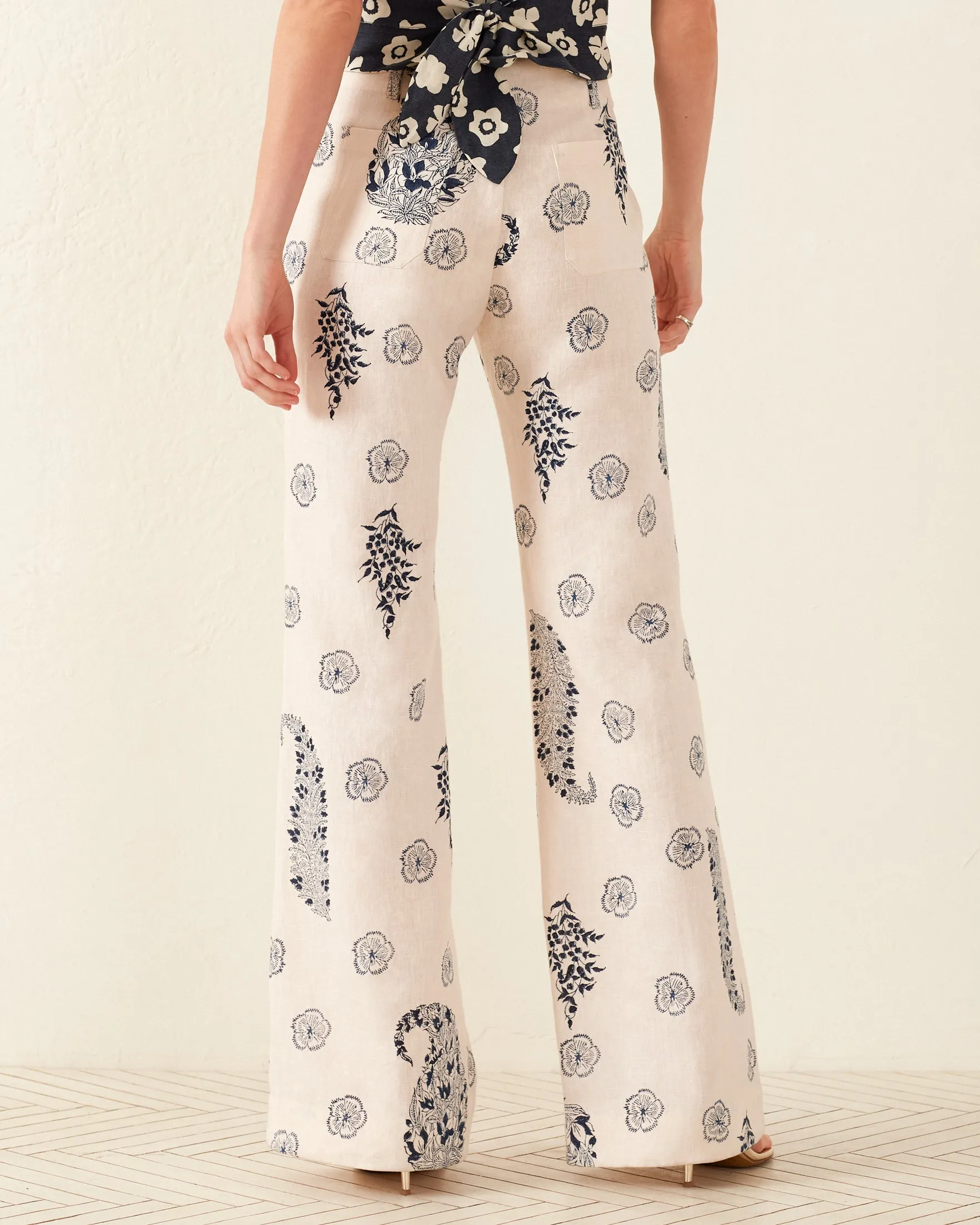 Charlie Porcelain Linen Pant sold by Alix of Bohemia product image thumbnail 5