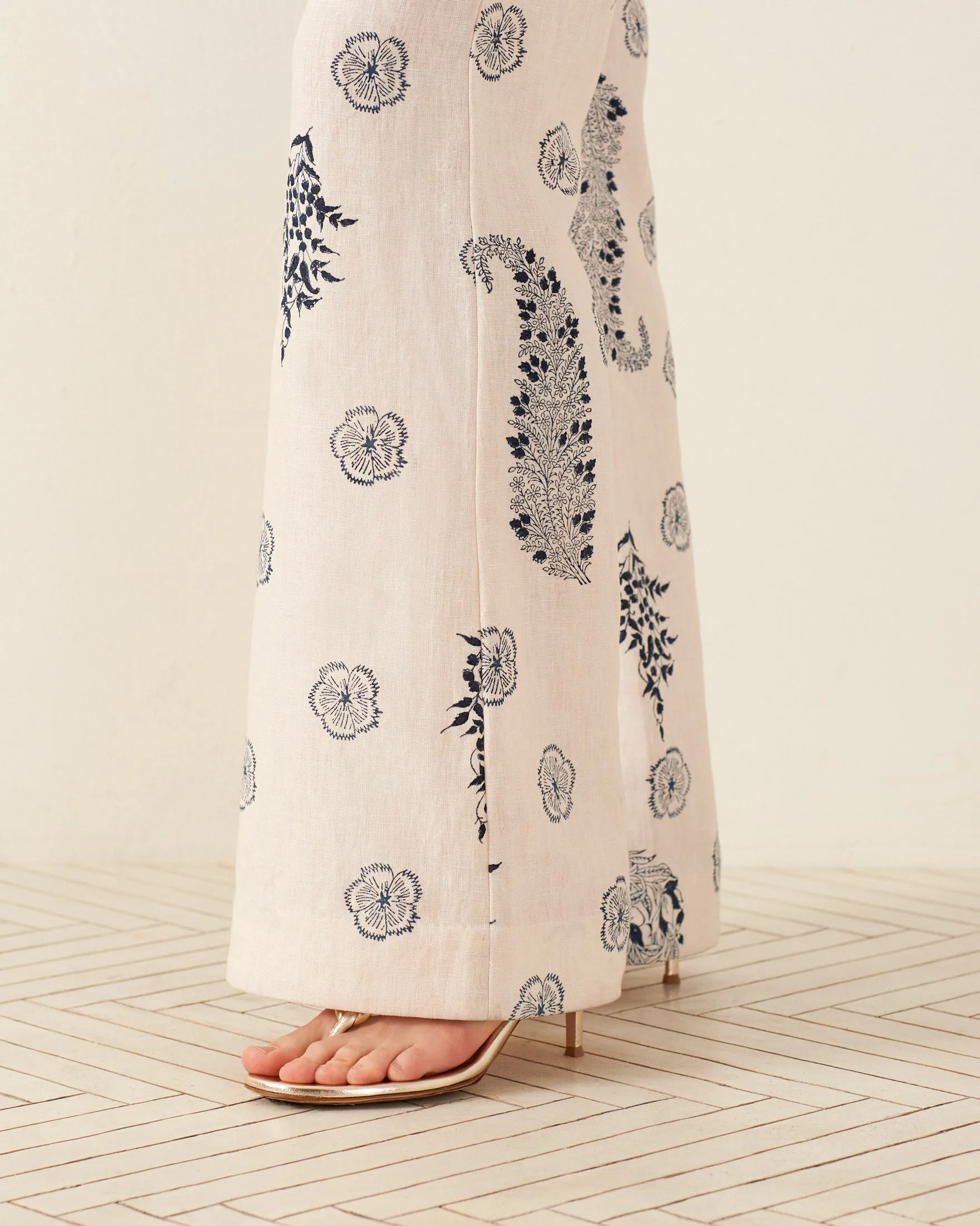 Charlie Porcelain Linen Pant sold by Alix of Bohemia product image thumbnail 4