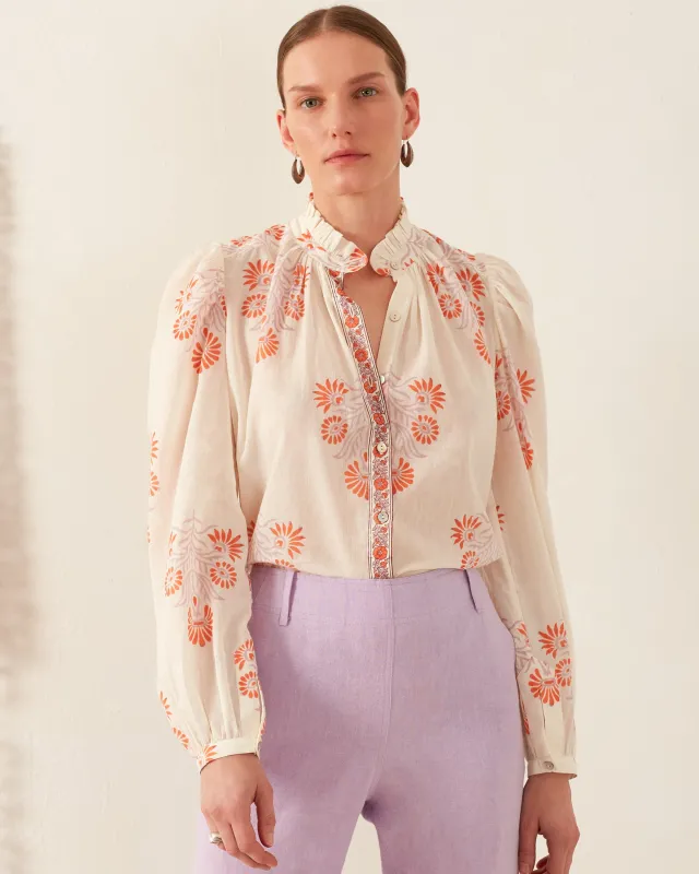 Ana Papaya Aster Shirt sold by Alix of Bohemia