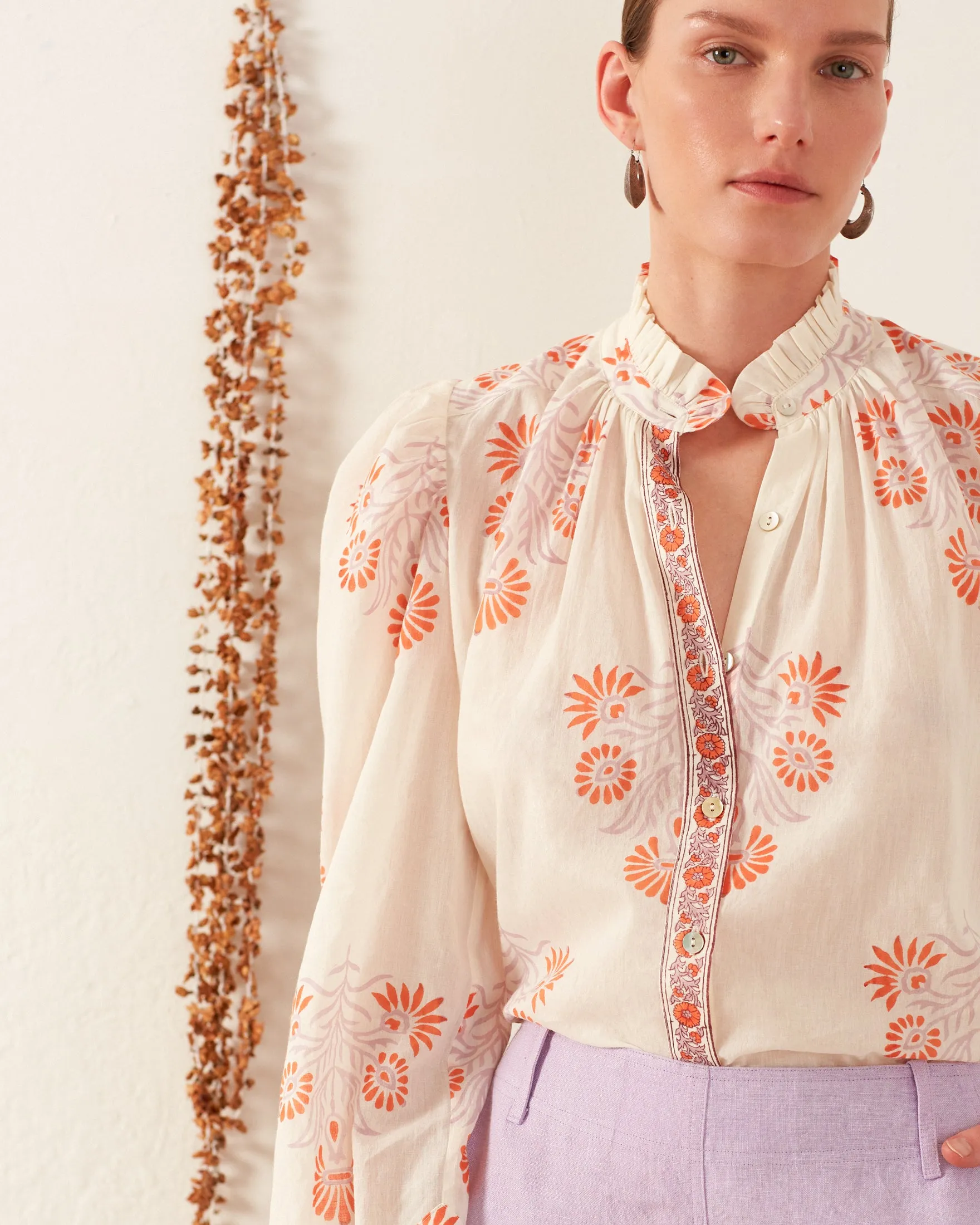 Ana Papaya Aster Shirt sold by Alix of Bohemia product image thumbnail 3