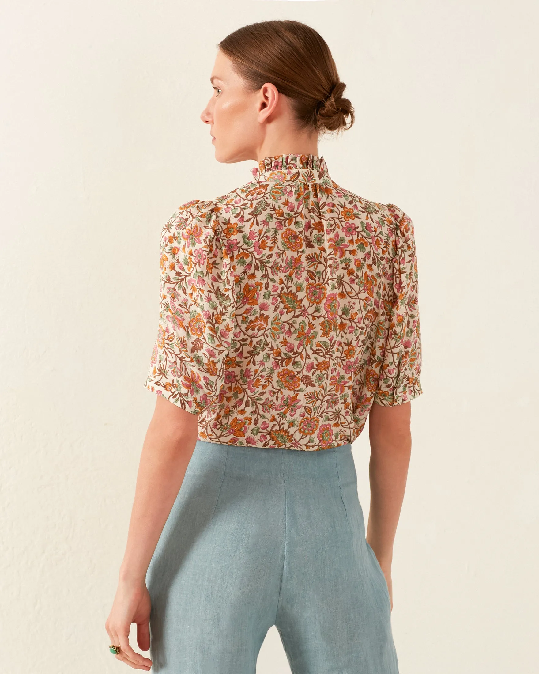 Winn Garden Party Silk Shirt sold by Alix of Bohemia product image thumbnail 4