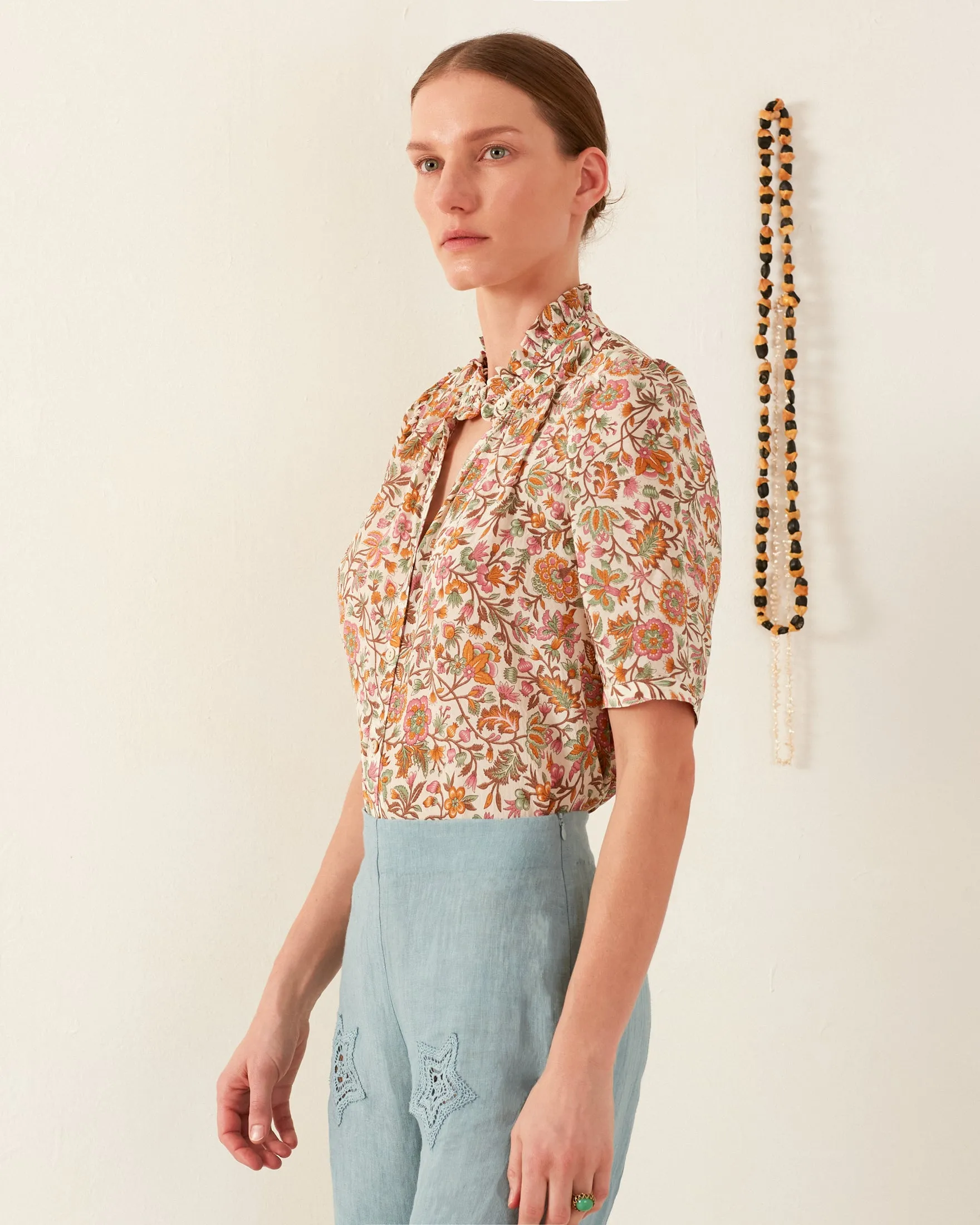 Winn Garden Party Silk Shirt sold by Alix of Bohemia product image thumbnail 3