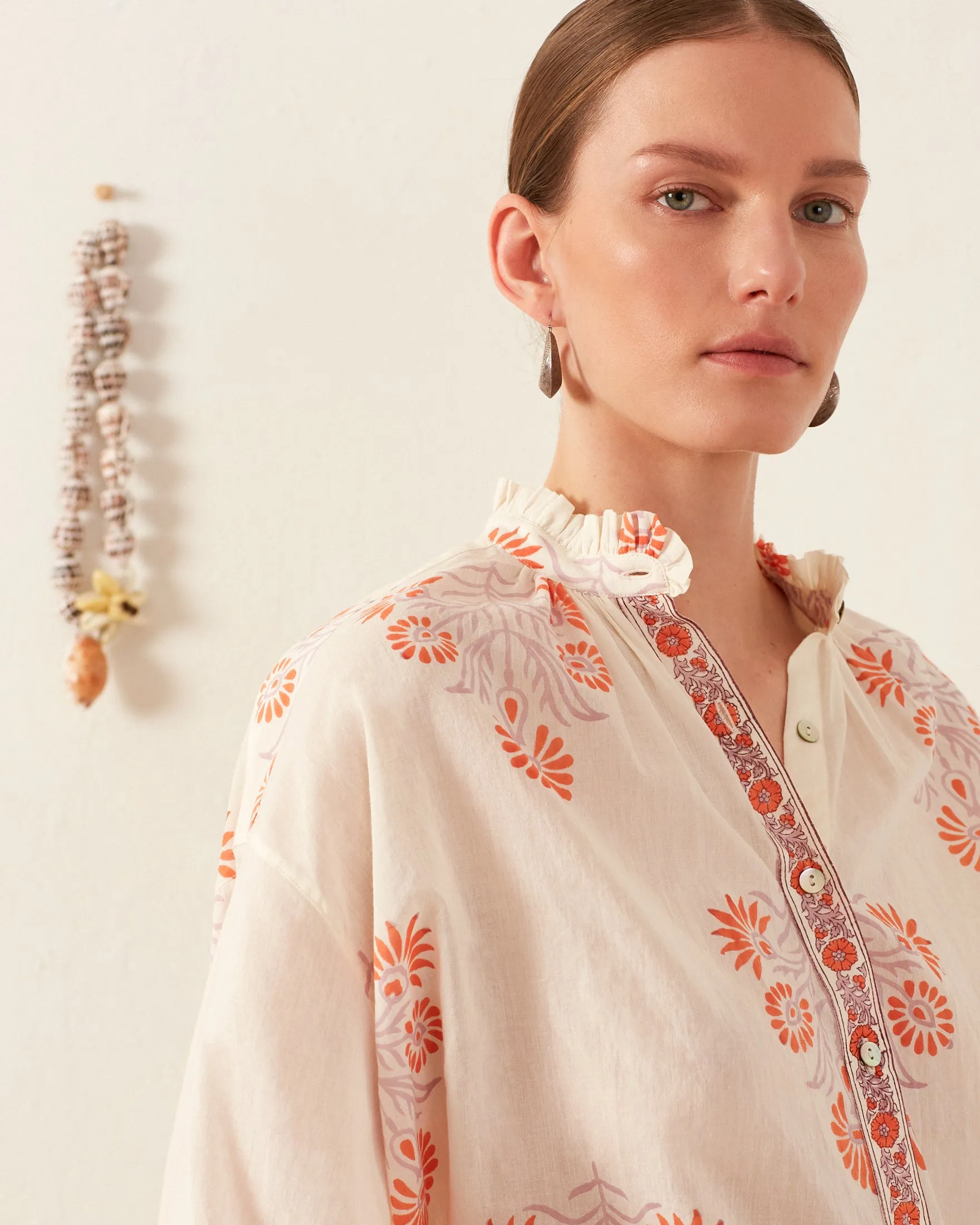 Poet Papaya Aster Blouse sold by Alix of Bohemia product image thumbnail 4