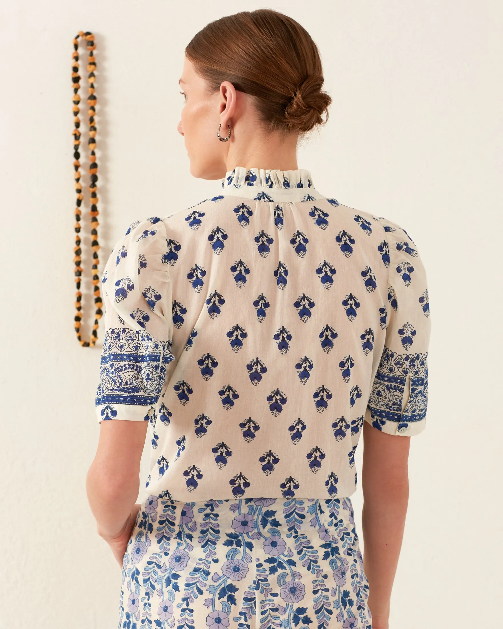 Winnie Indigo Bhutti Shirt sold by Alix of Bohemia product image thumbnail 4