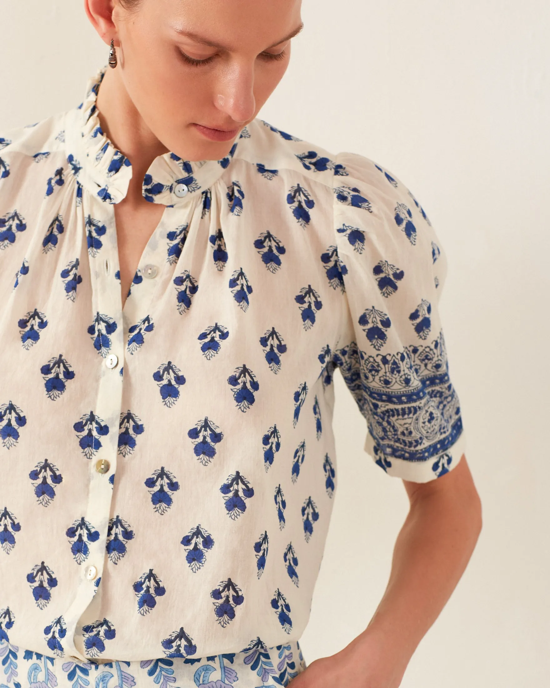 Winnie Indigo Bhutti Shirt sold by Alix of Bohemia product image thumbnail 5