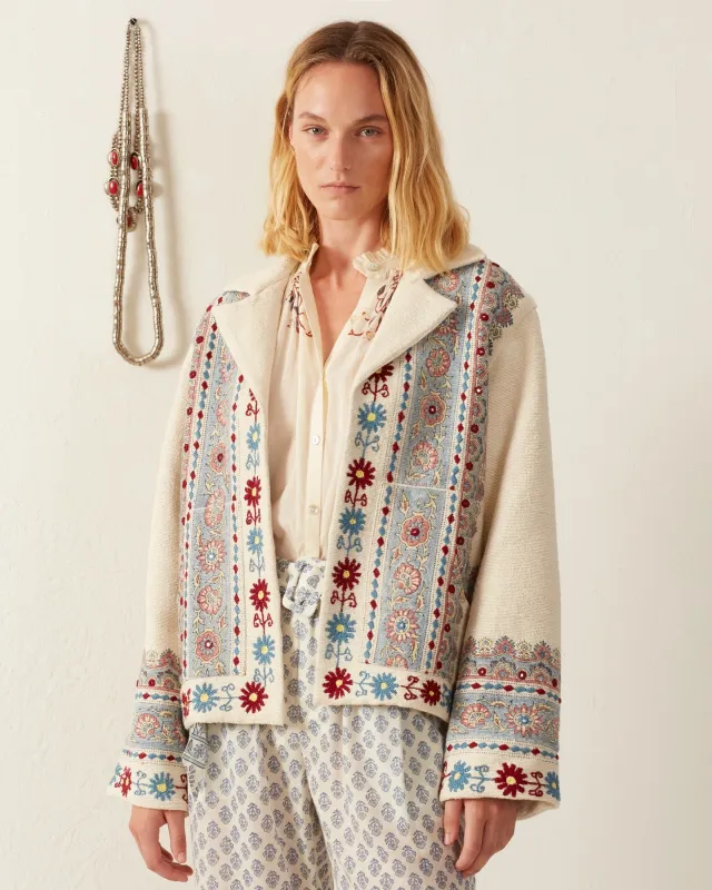 Western Riviera Silk Jacket sold by Alix of Bohemia