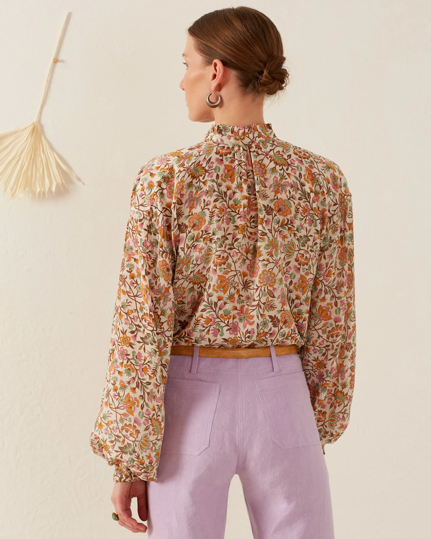 Poet Garden Party Silk Blouse sold by Alix of Bohemia product image thumbnail 4