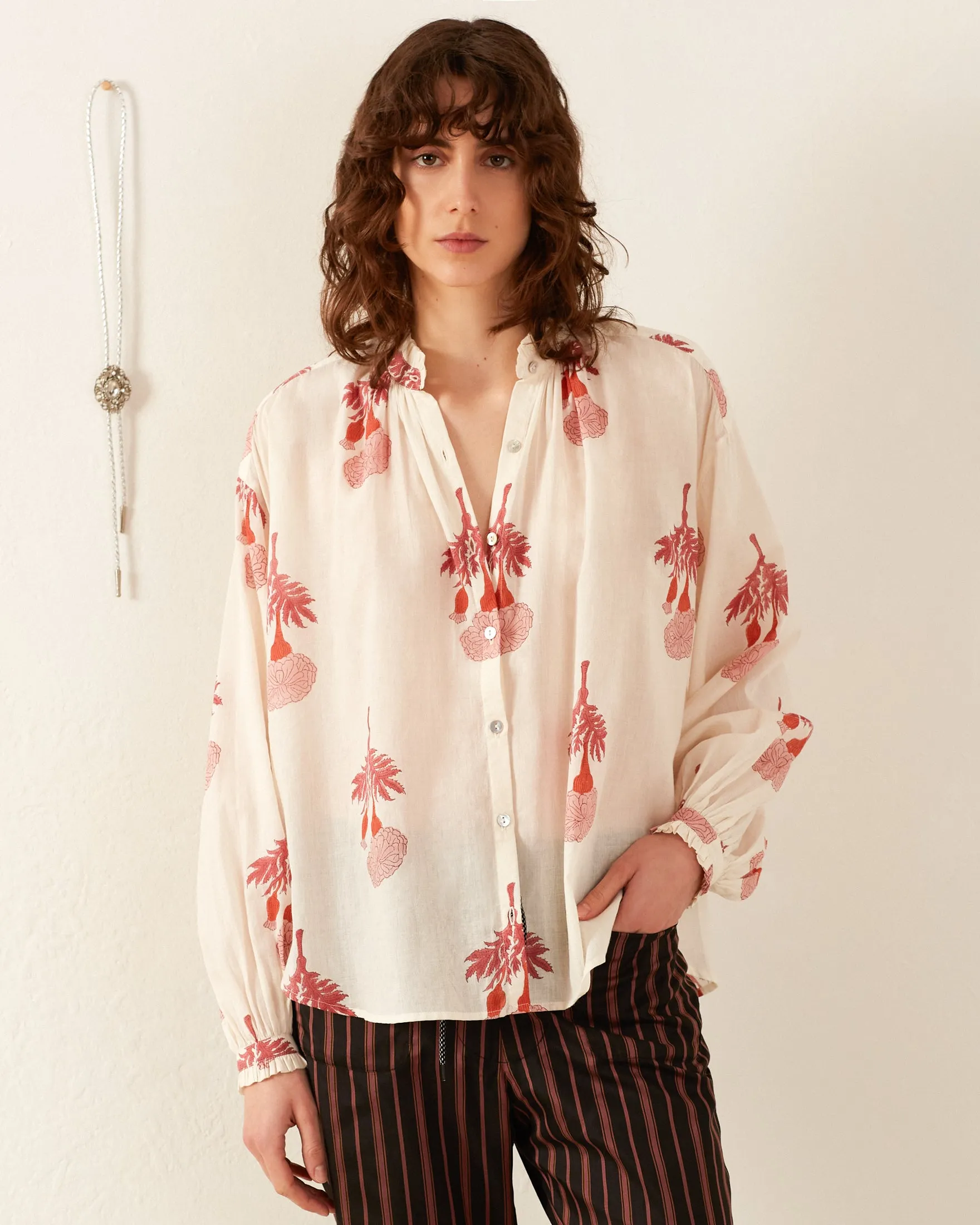 Poet Tea Rose Blouse sold by Alix of Bohemia product image thumbnail 5
