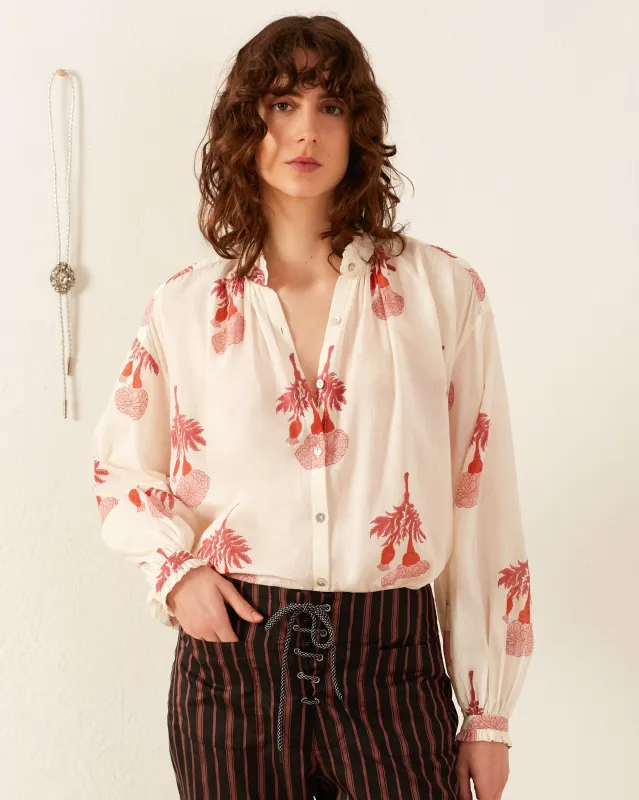 Poet Tea Rose Blouse sold by Alix of Bohemia