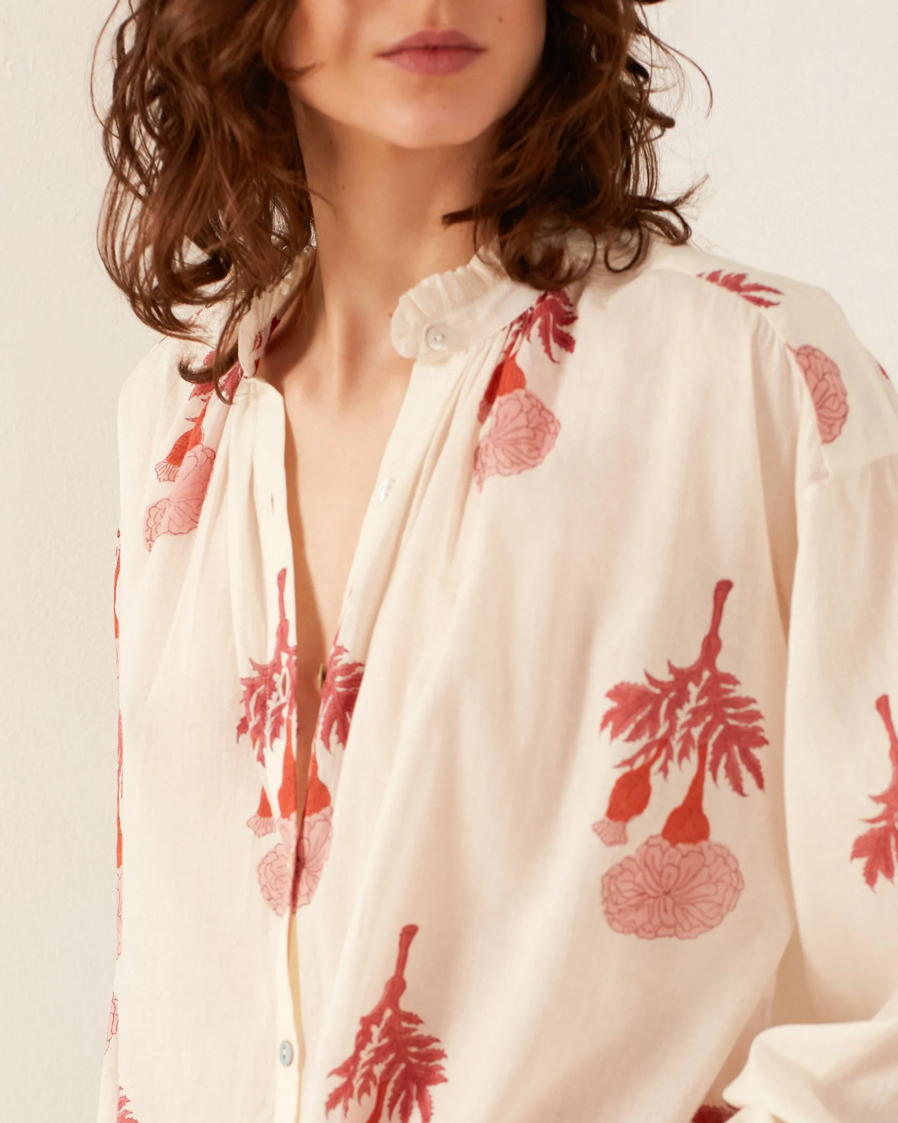 Poet Tea Rose Blouse sold by Alix of Bohemia product image thumbnail 3