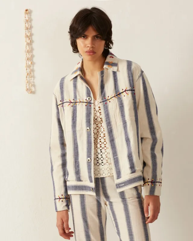 Seba Arrow Stripe Jacket made by Alix of Bohemia