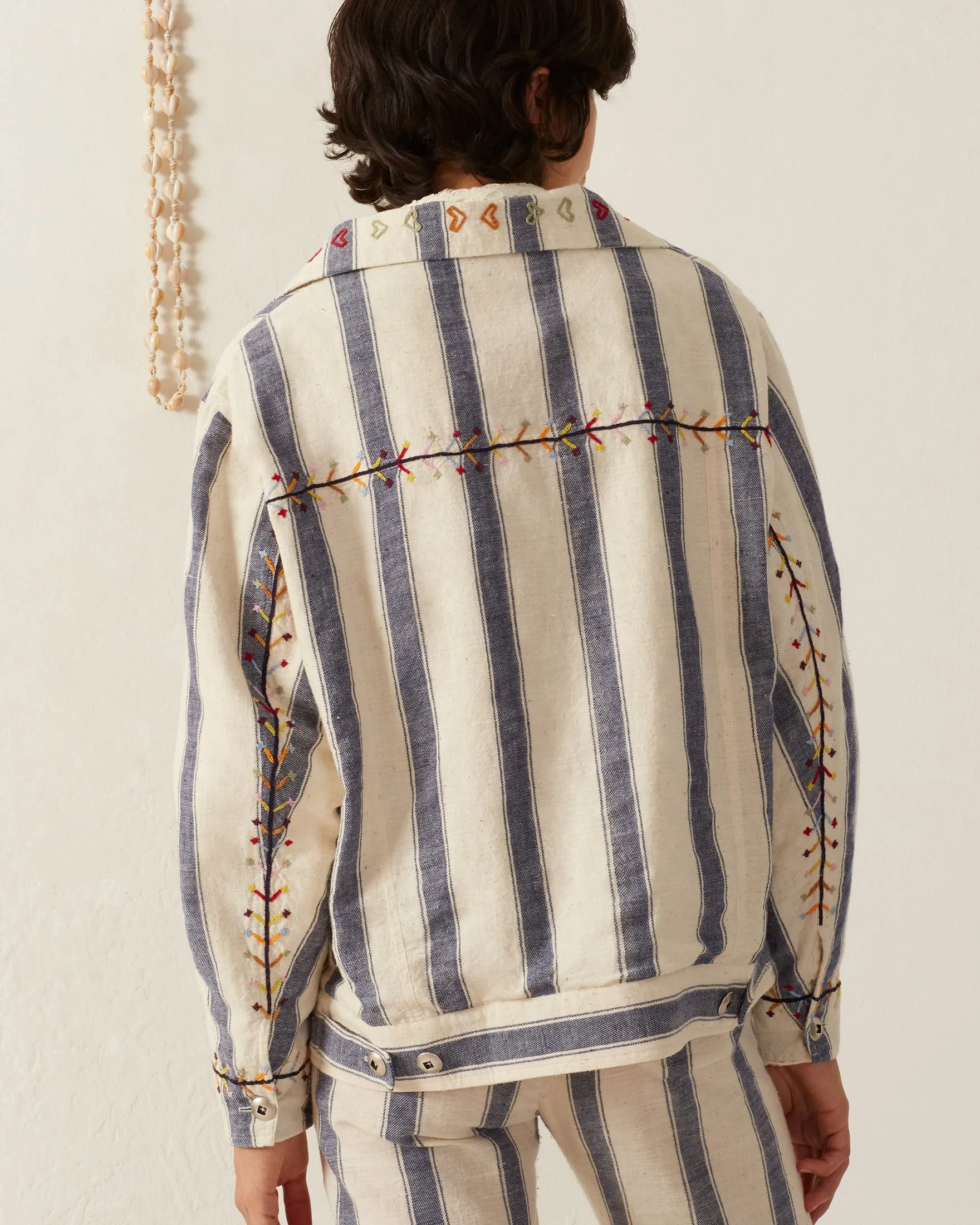 Seba Arrow Stripe Jacket sold by Alix of Bohemia product image thumbnail 4