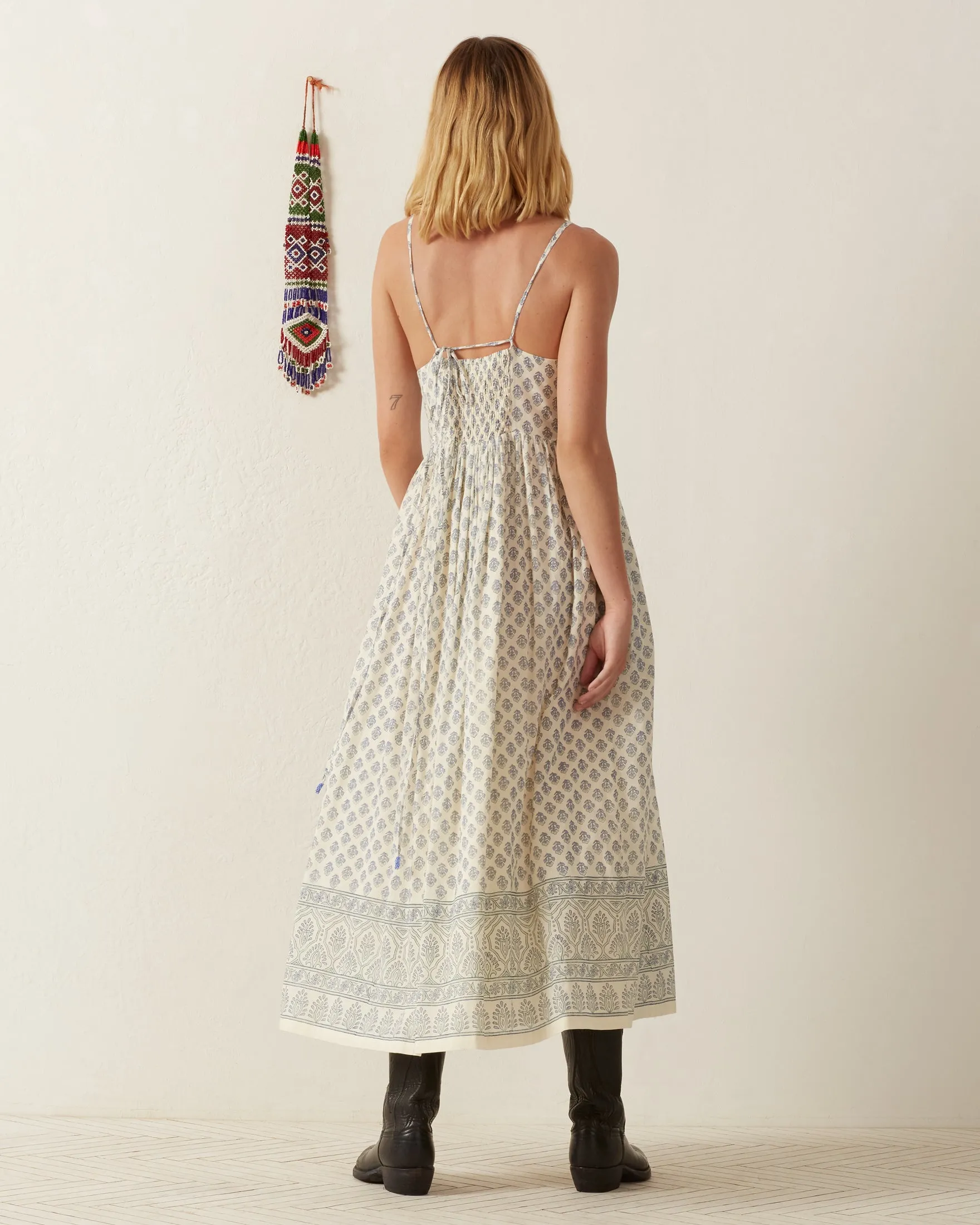 Skylar Delft Bhutti Dress sold by Alix of Bohemia product image thumbnail 3