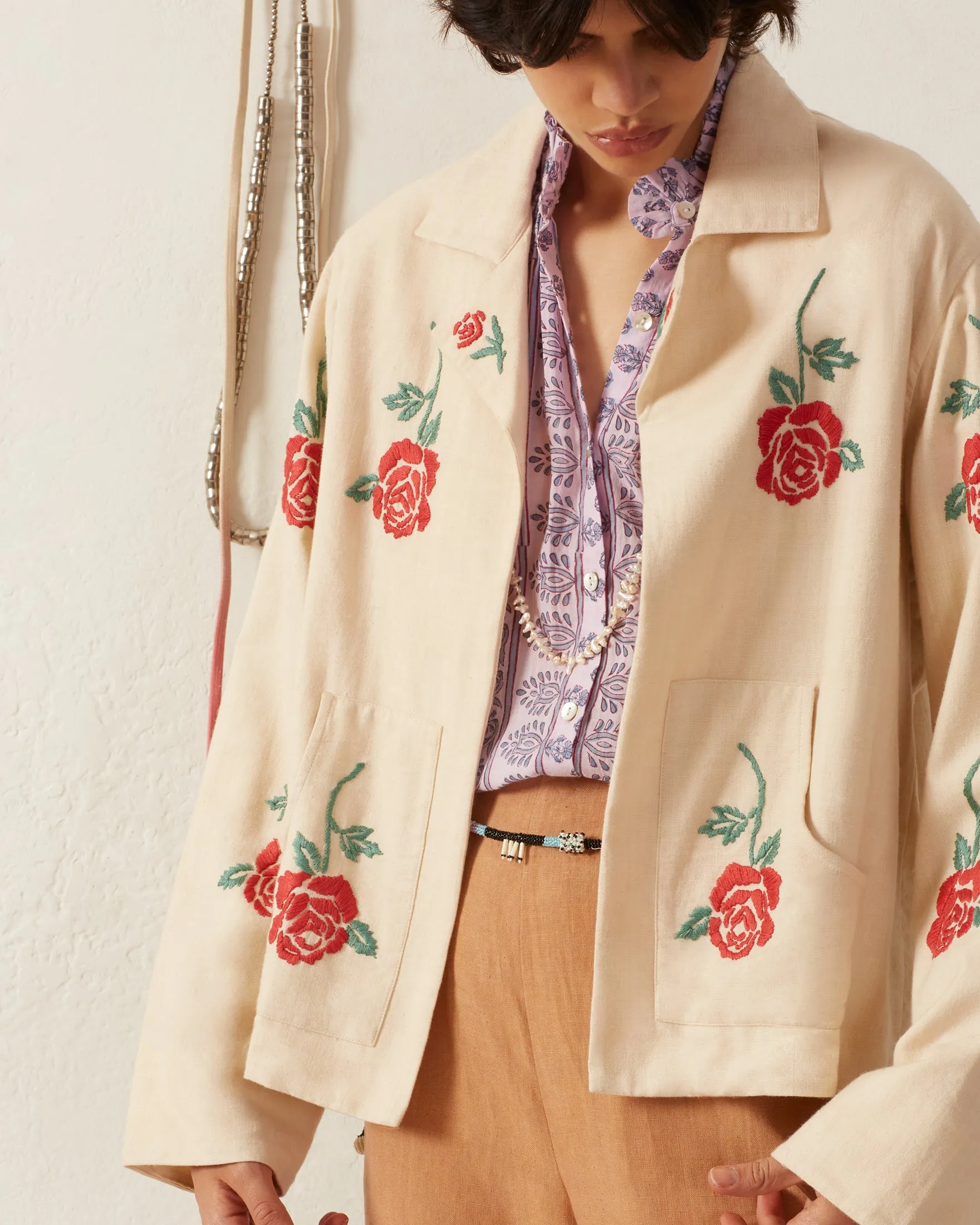 Western Blush Rose Jacket sold by Alix of Bohemia product image thumbnail 2
