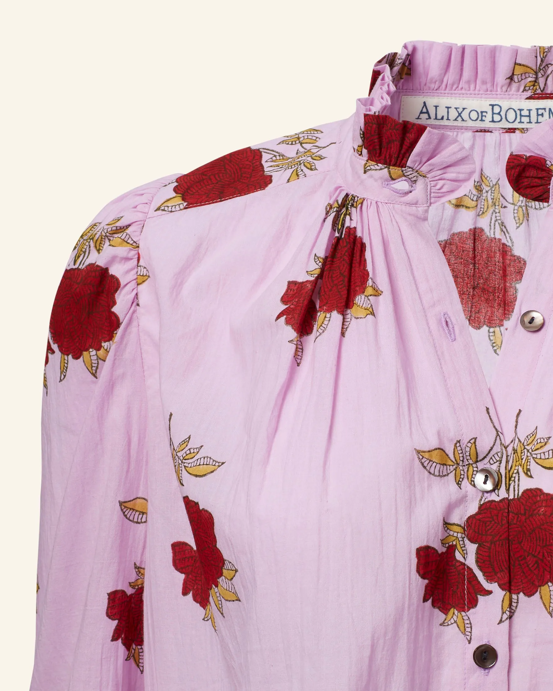 Annabel Ruby Rosette Shirt sold by Alix of Bohemia product image thumbnail 4