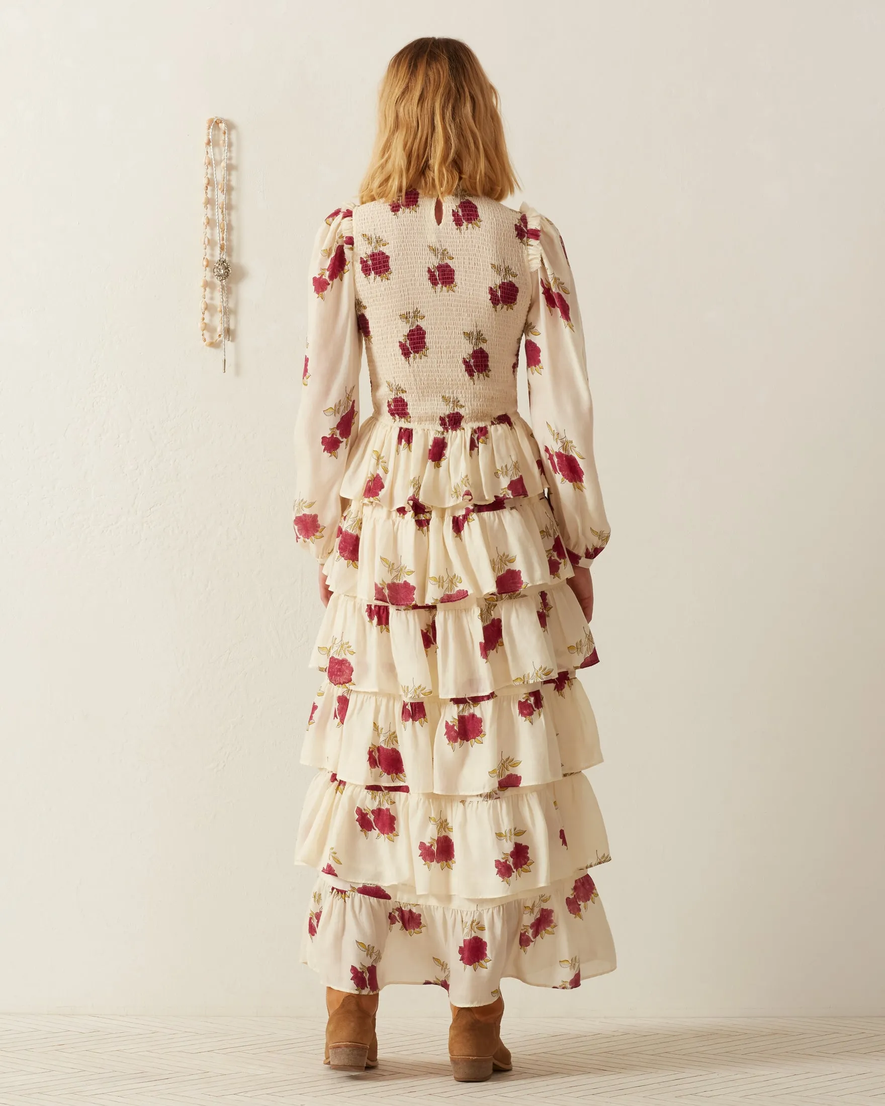 Shelby Cerise Rosette Dress sold by Alix of Bohemia product image thumbnail 5