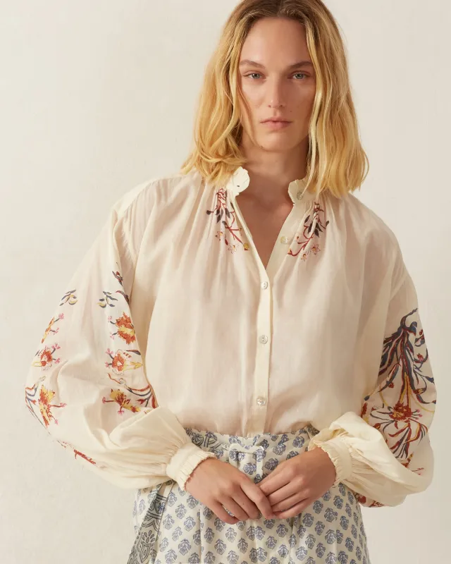 Poet Sun Lily Valley Blouse made by Alix of Bohemia