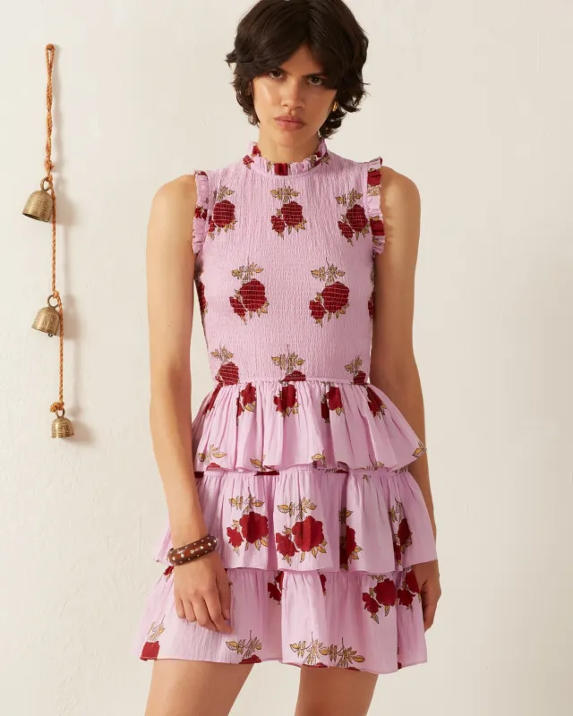 Cabana Ruby Rosette Short Dress made by Alix of Bohemia