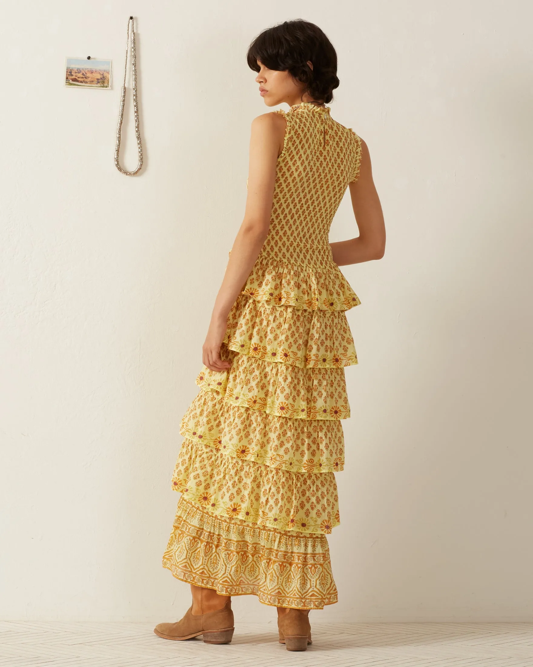 Cabana Saffron Bhutti Dress sold by Alix of Bohemia product image thumbnail 3