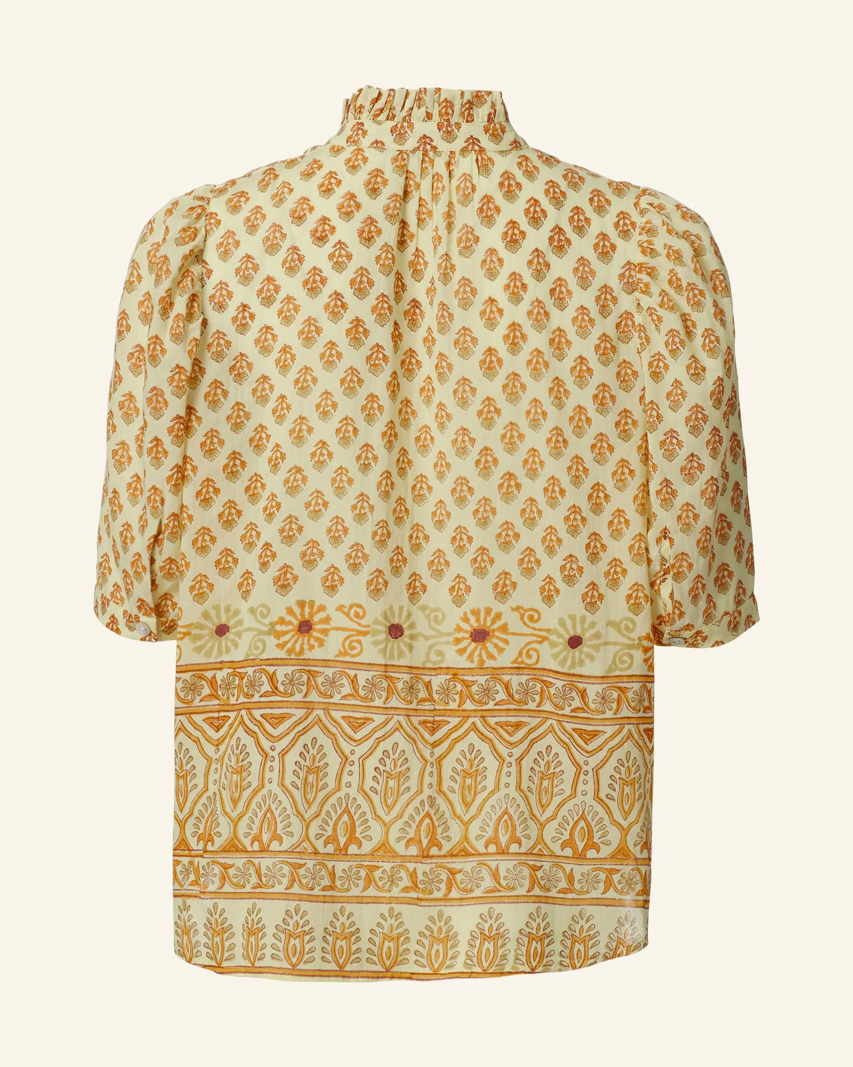 Winnie Saffron Bhutti Shirt sold by Alix of Bohemia product image thumbnail 5
