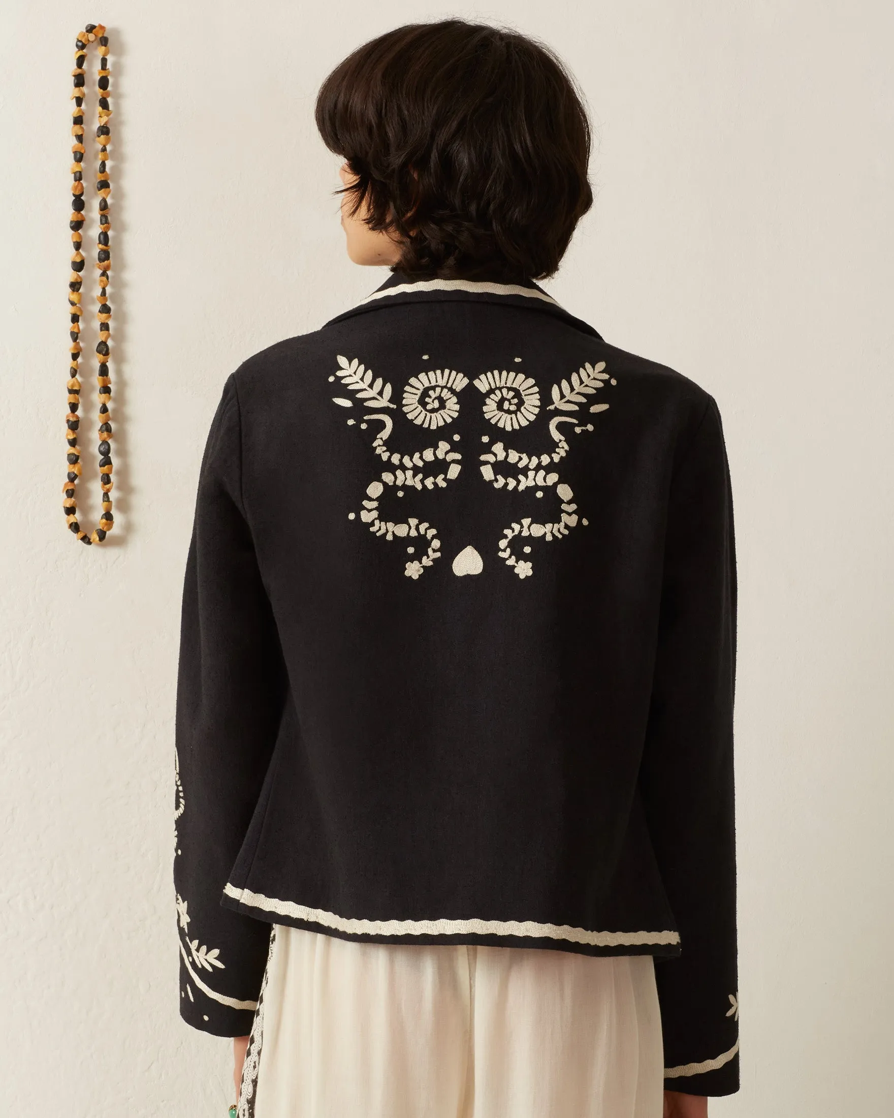 Francis Onyx Snail and Snake Jacket sold by Alix of Bohemia product image thumbnail 5