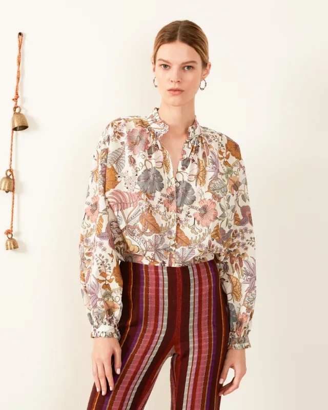 Poet Faded Eden Blouse made by Alix of Bohemia