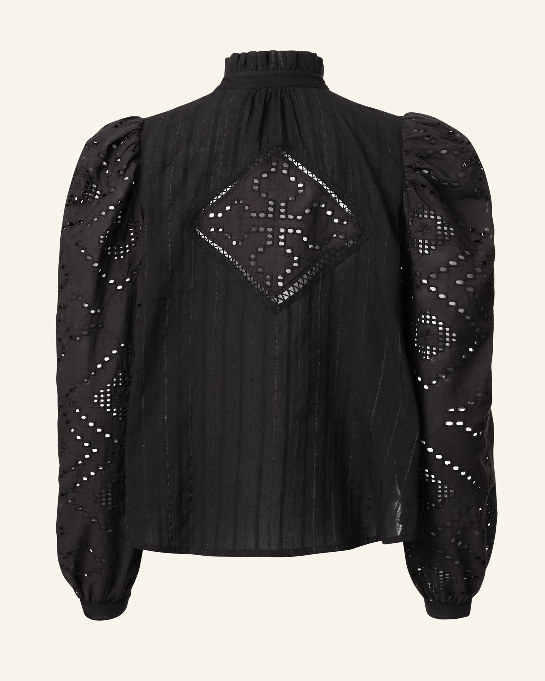 Annabel Ebony Eyelet Shirt sold by Alix of Bohemia product image thumbnail 5