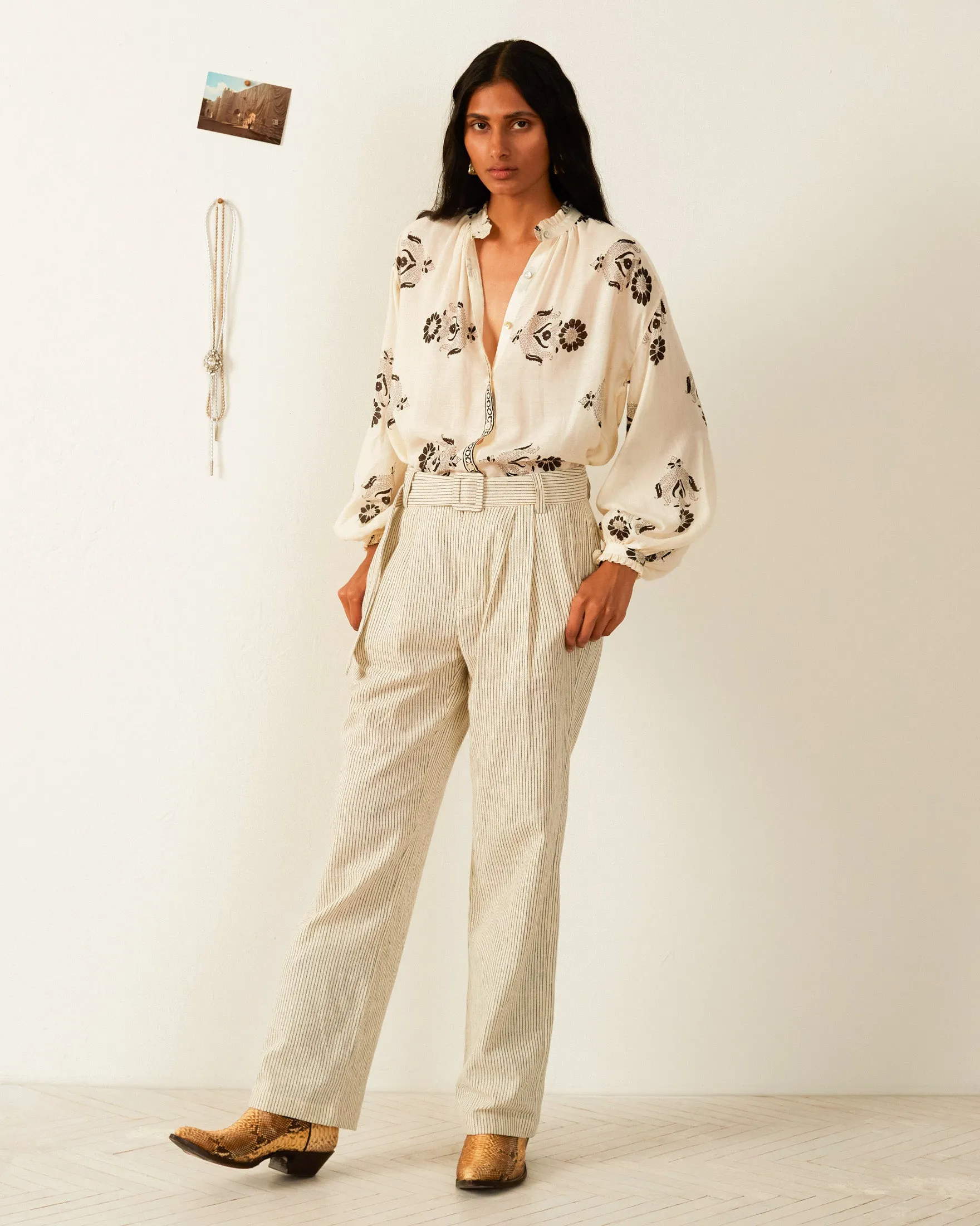 Poet Ink Cactus Flower Shirt sold by Alix of Bohemia product image thumbnail 5