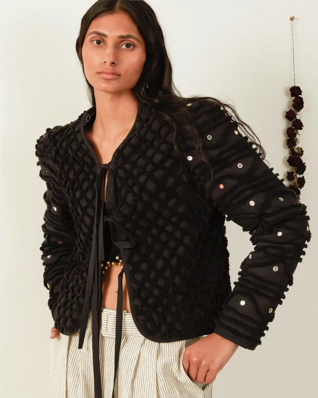 Pasha Onyx Shag Jacket made by Alix of Bohemia