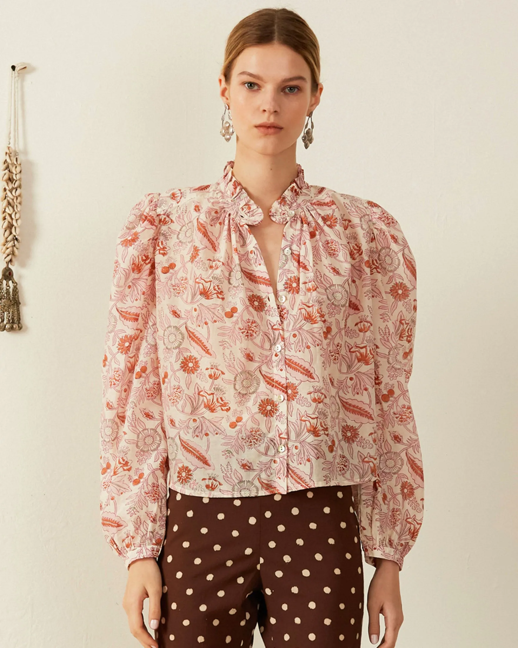 Annabel Camellia Shirt sold by Alix of Bohemia