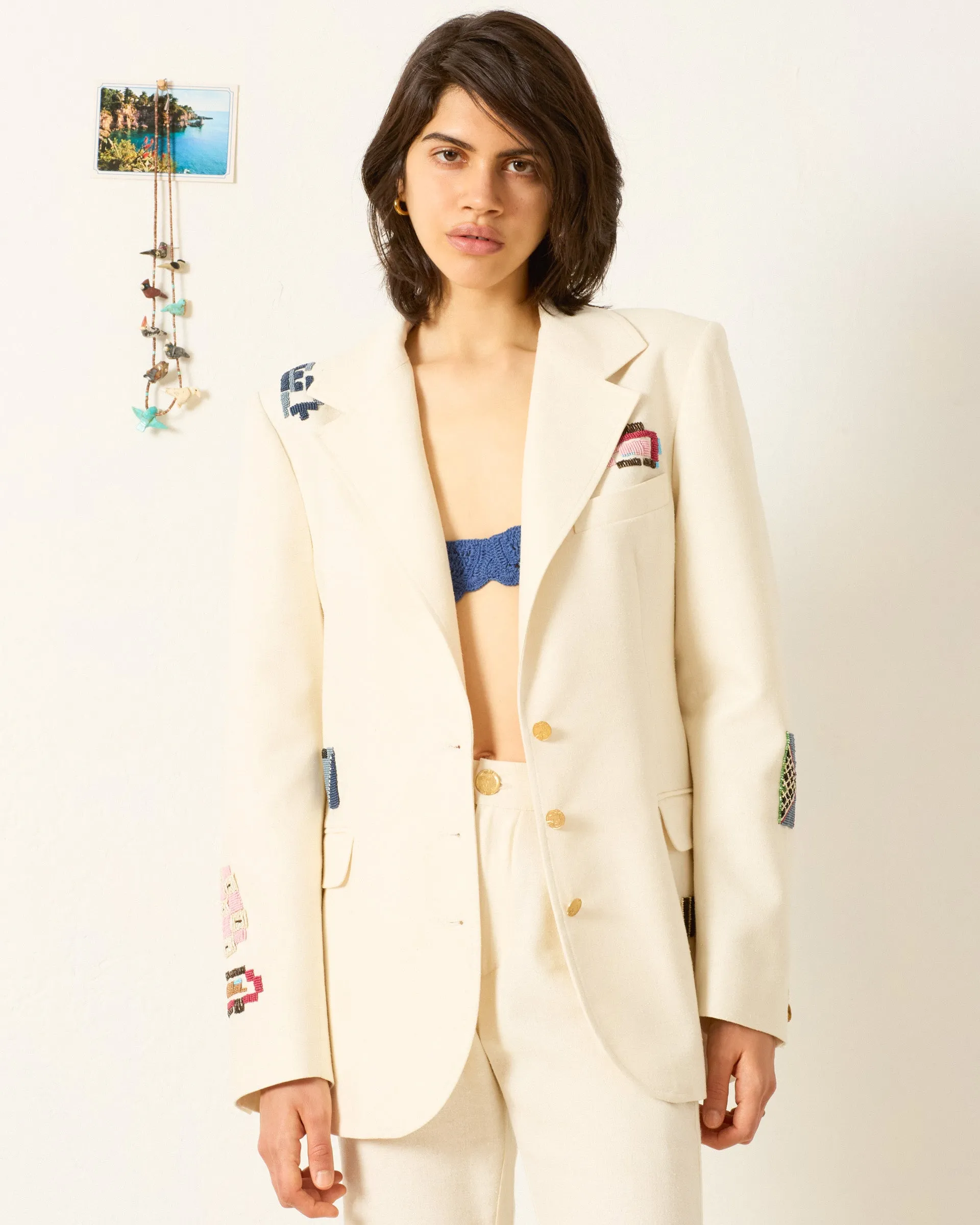 Afternoon Abstract Tile Blazer sold by Alix of Bohemia