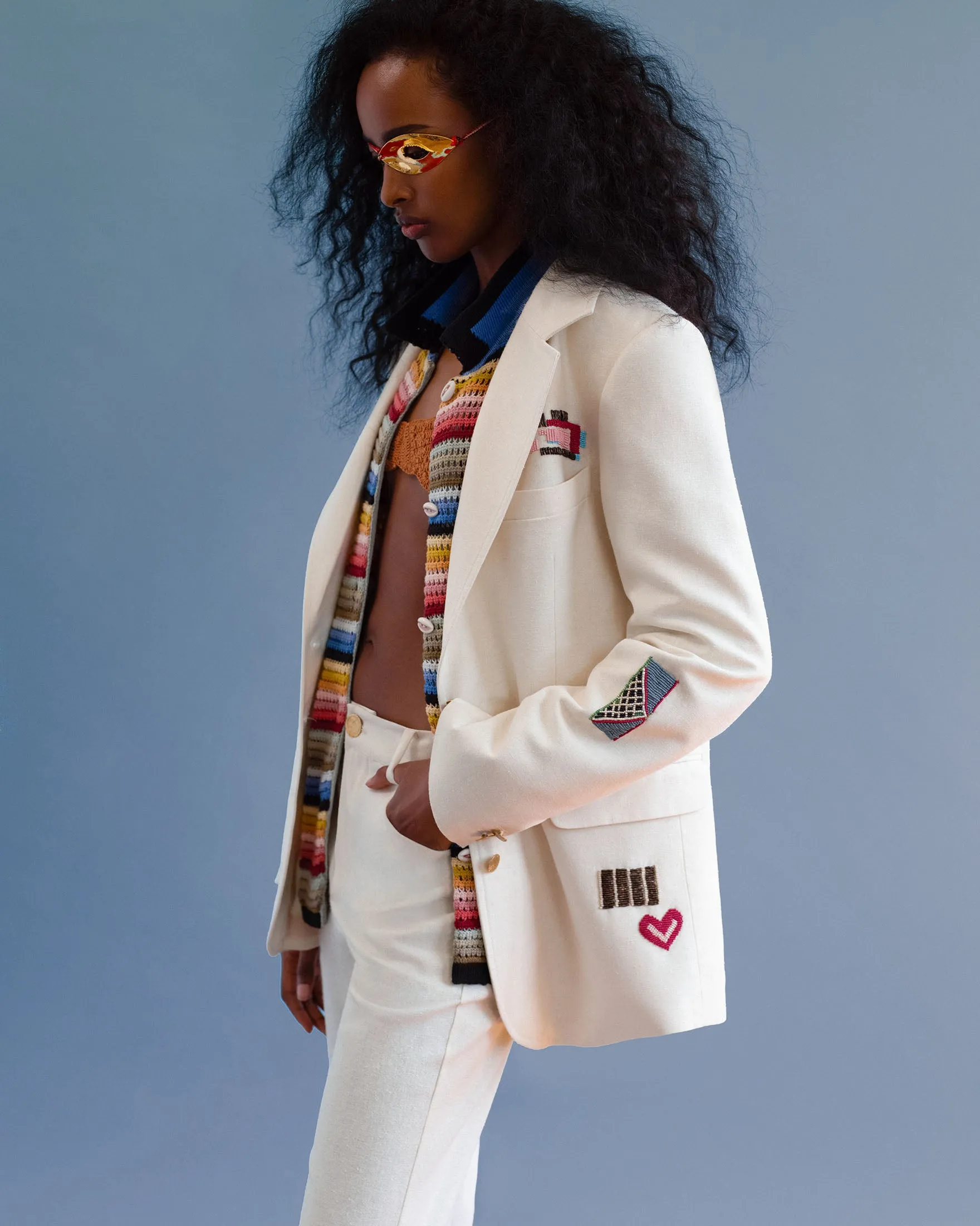 Afternoon Abstract Tile Blazer sold by Alix of Bohemia product image thumbnail 2