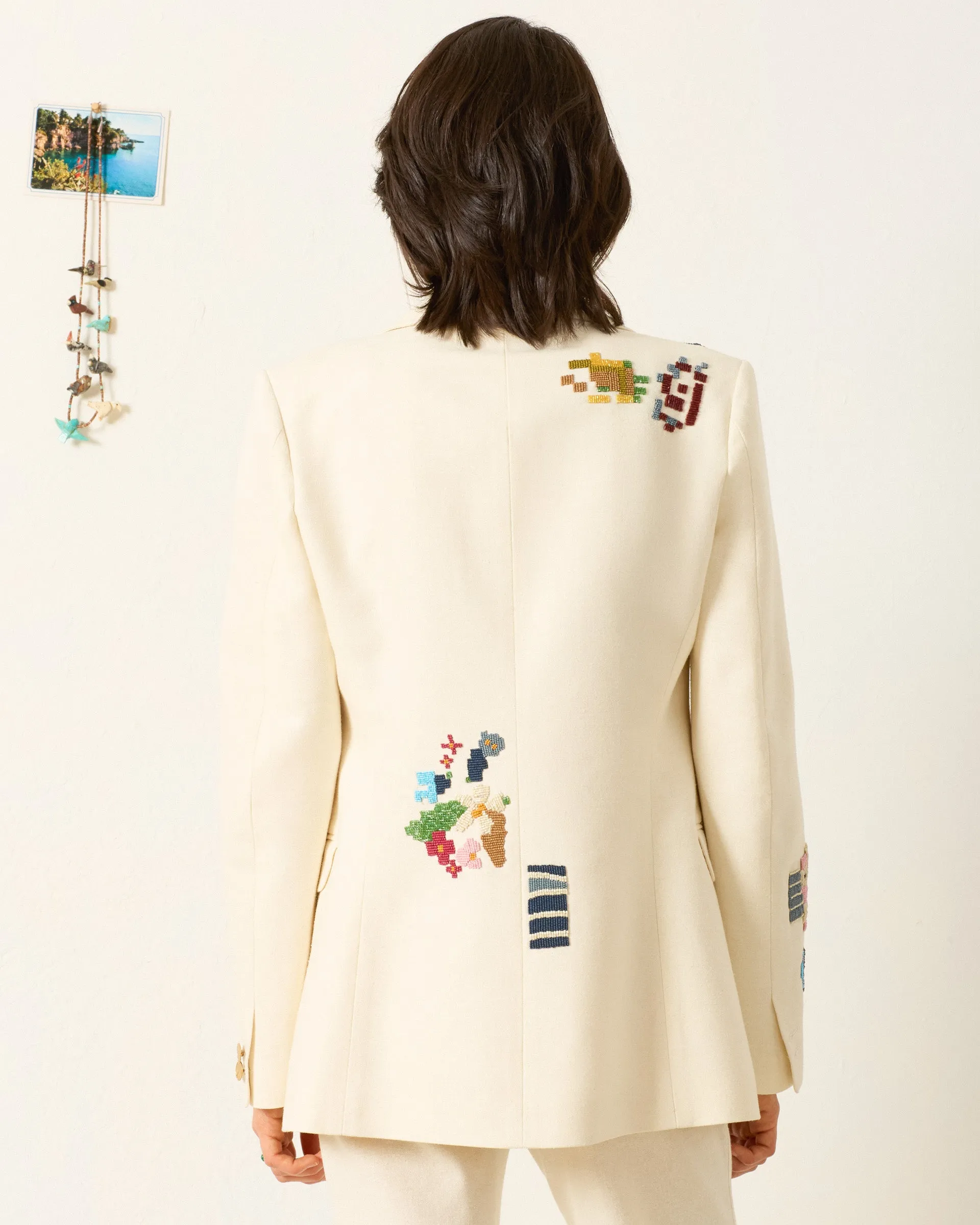 Afternoon Abstract Tile Blazer sold by Alix of Bohemia product image thumbnail 3