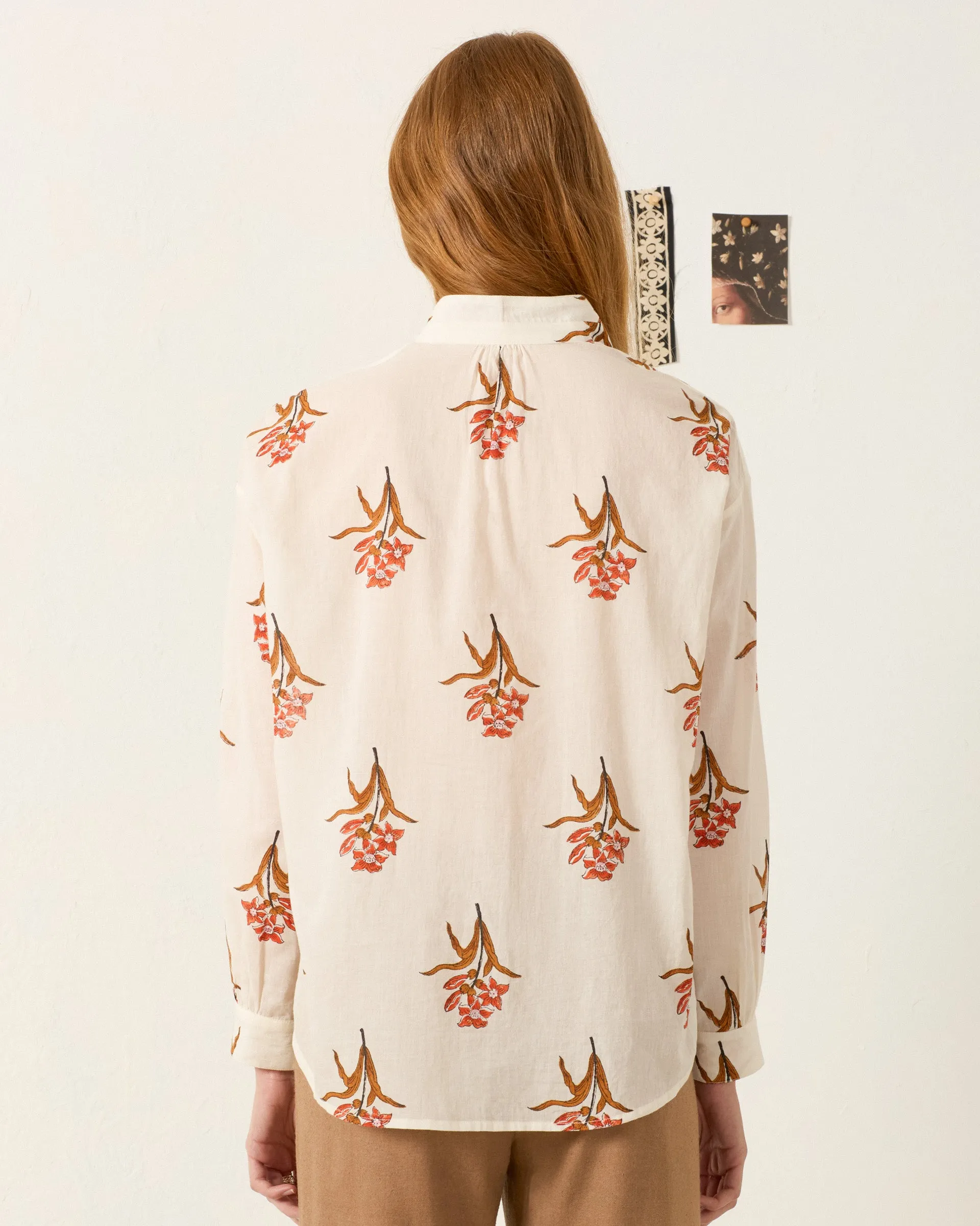 Kiki Persimmon Flower Shirt sold by Alix of Bohemia product image thumbnail 2